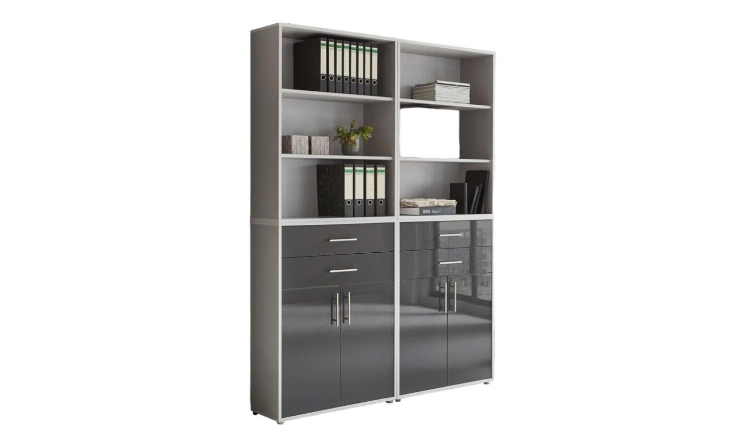Aktenschrank Office Edition Sw Set 20 Grau