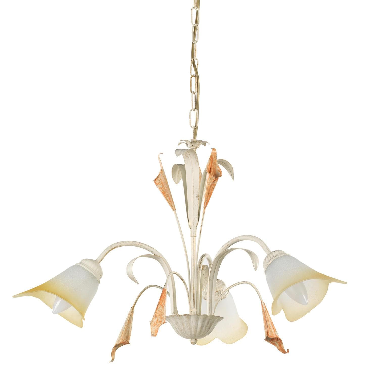 Kronleuchter Lucrezia Avorio Weiß max. 6 Watt