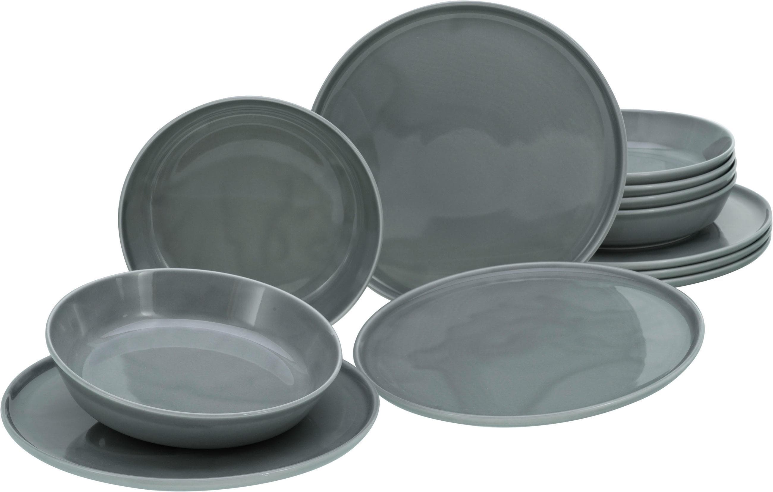 Creatable Tafelservice Chef Collection Grau 12-teilig