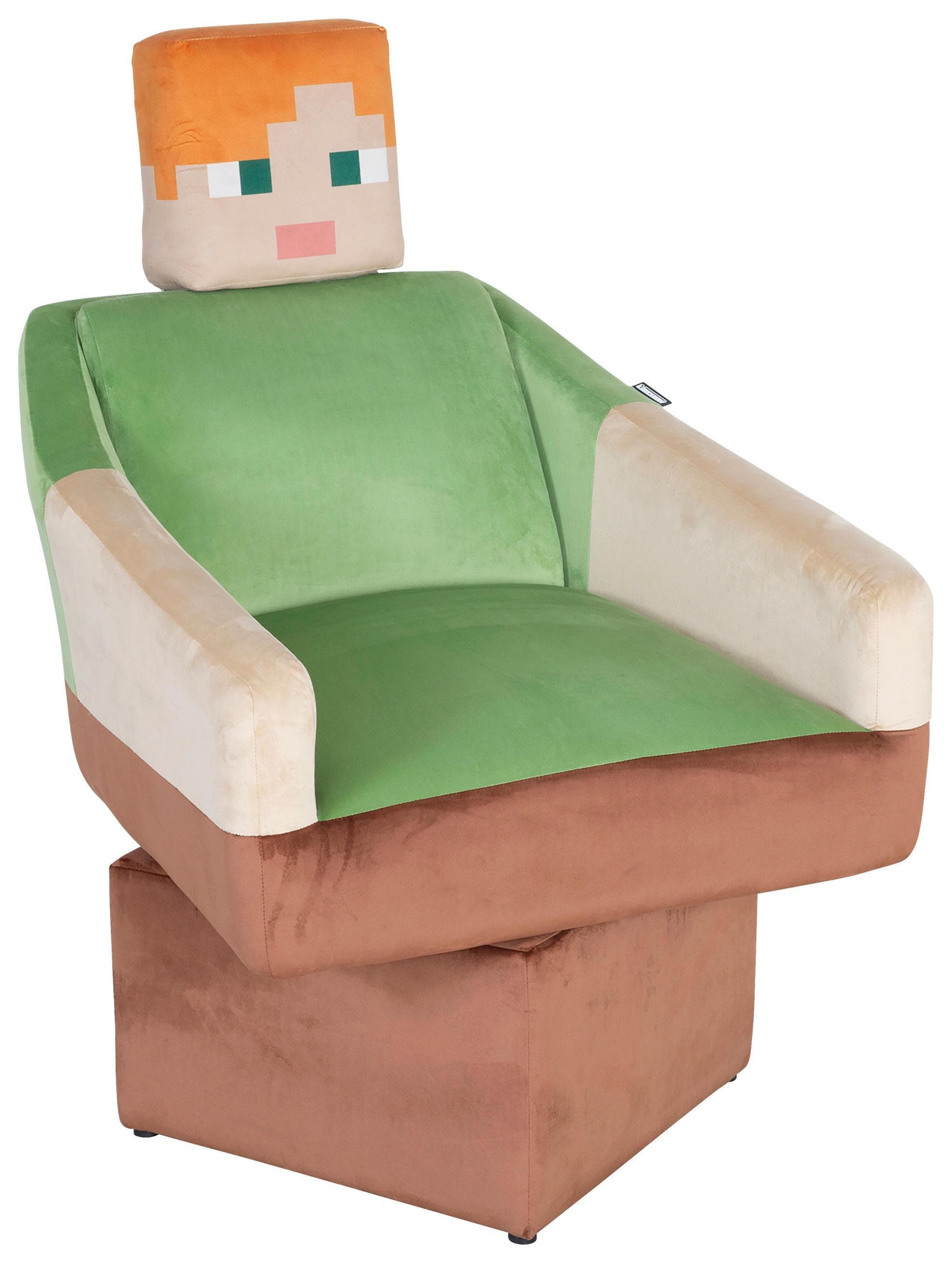Loungesessel Mincraft Alex Grün/Braun