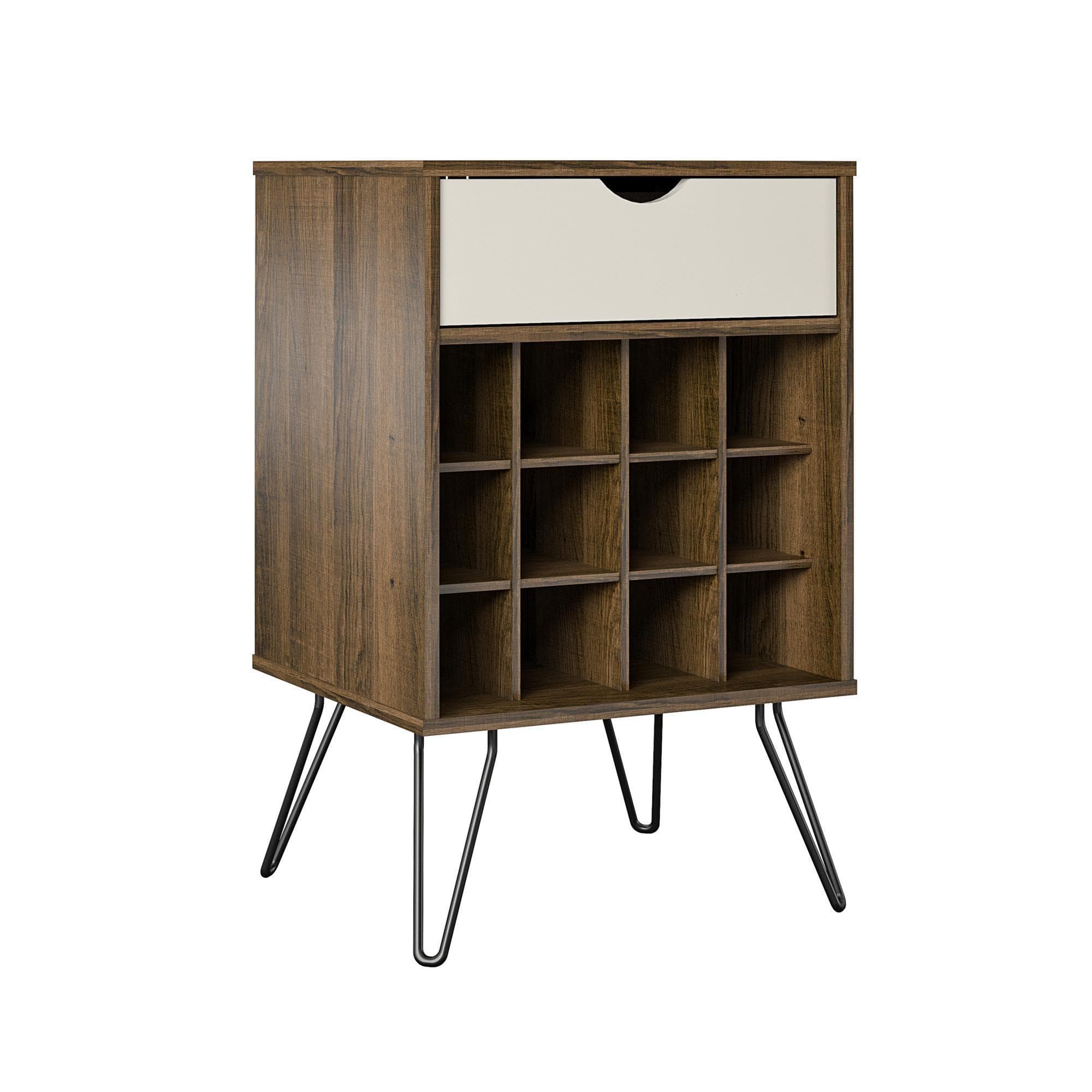 Weinregal Concord Dunkelbraun Holz
