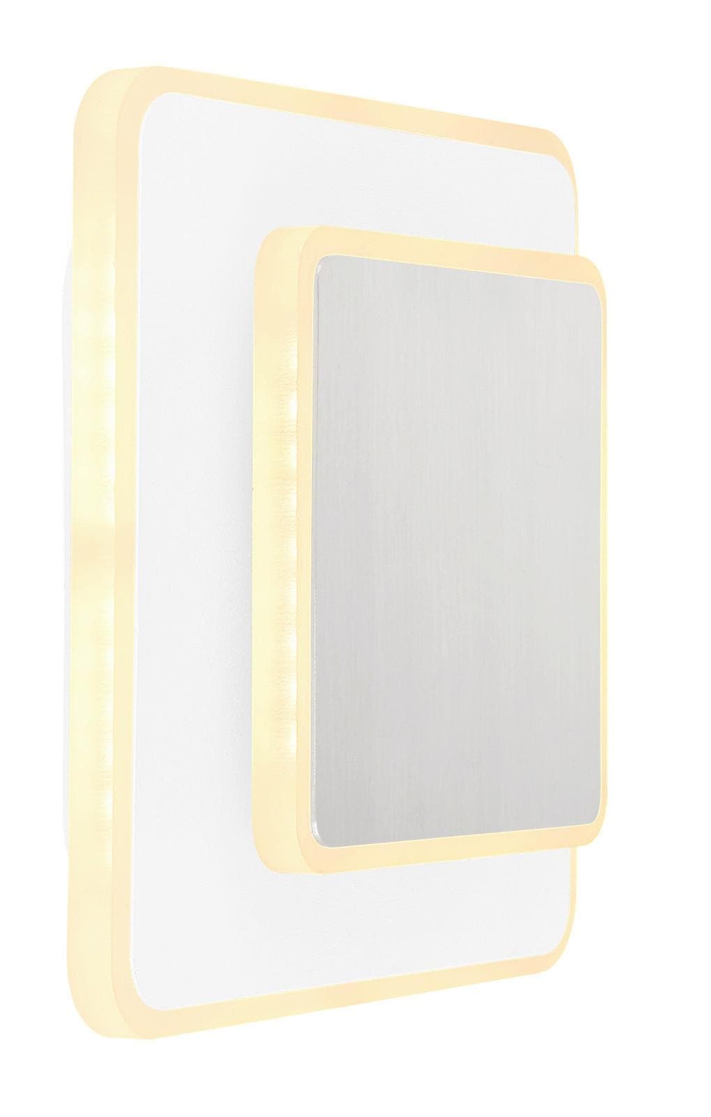 LED-Wandleuchte Many Opal/Nickelfarben max. 12Watt Wandlampe