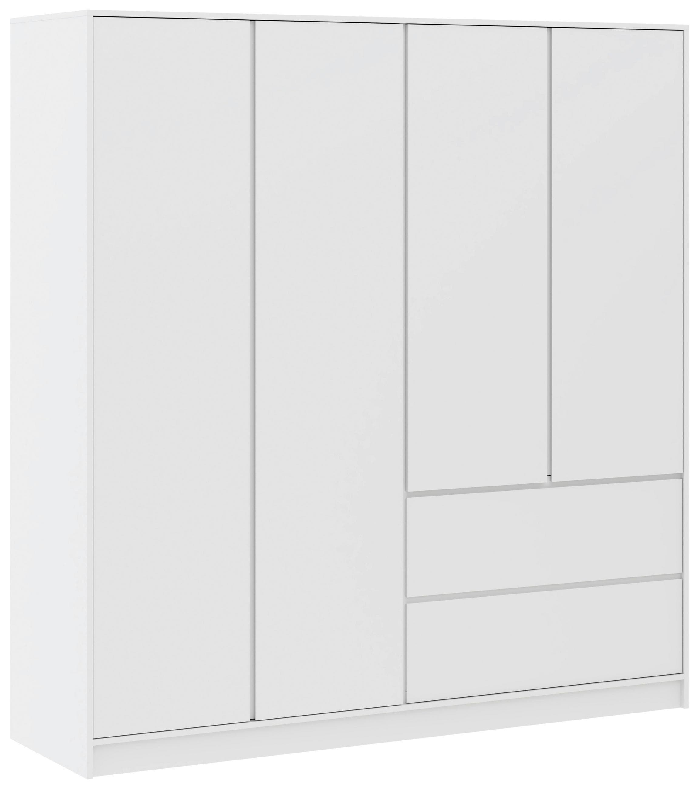 Kleiderschrank Basit Weiß Mömax