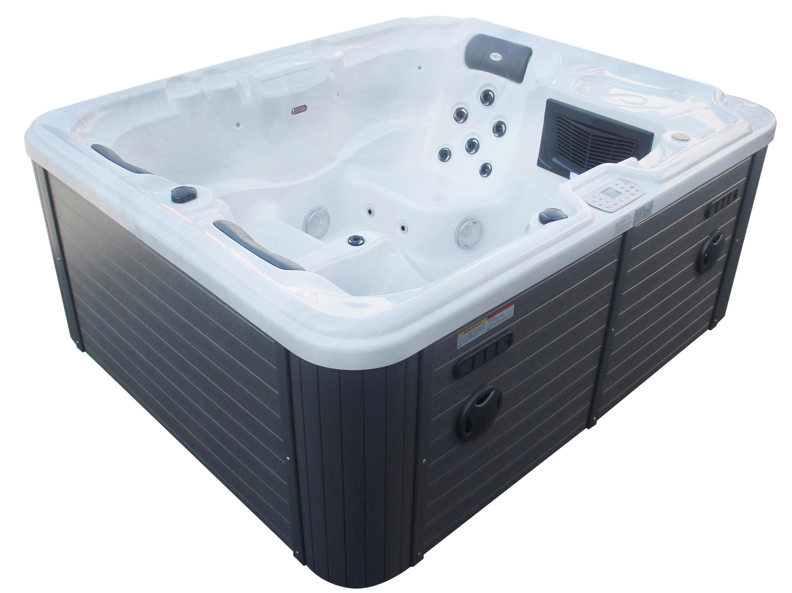 Whirlpool Adria Outdoorpool Grauweiß Kunststoff ca. 208x175x90cm