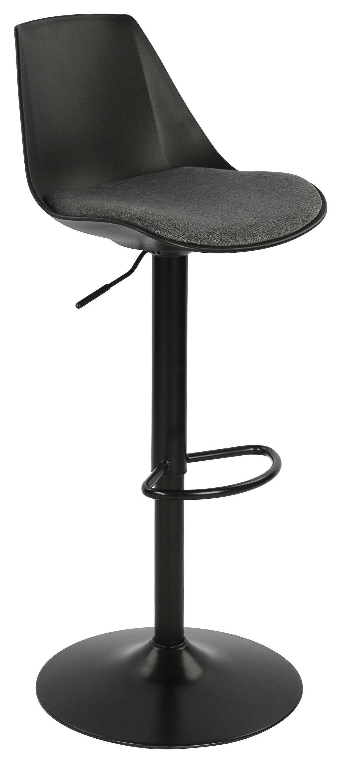 Barhocker Erik Anthrazit/Schwarz Mömax