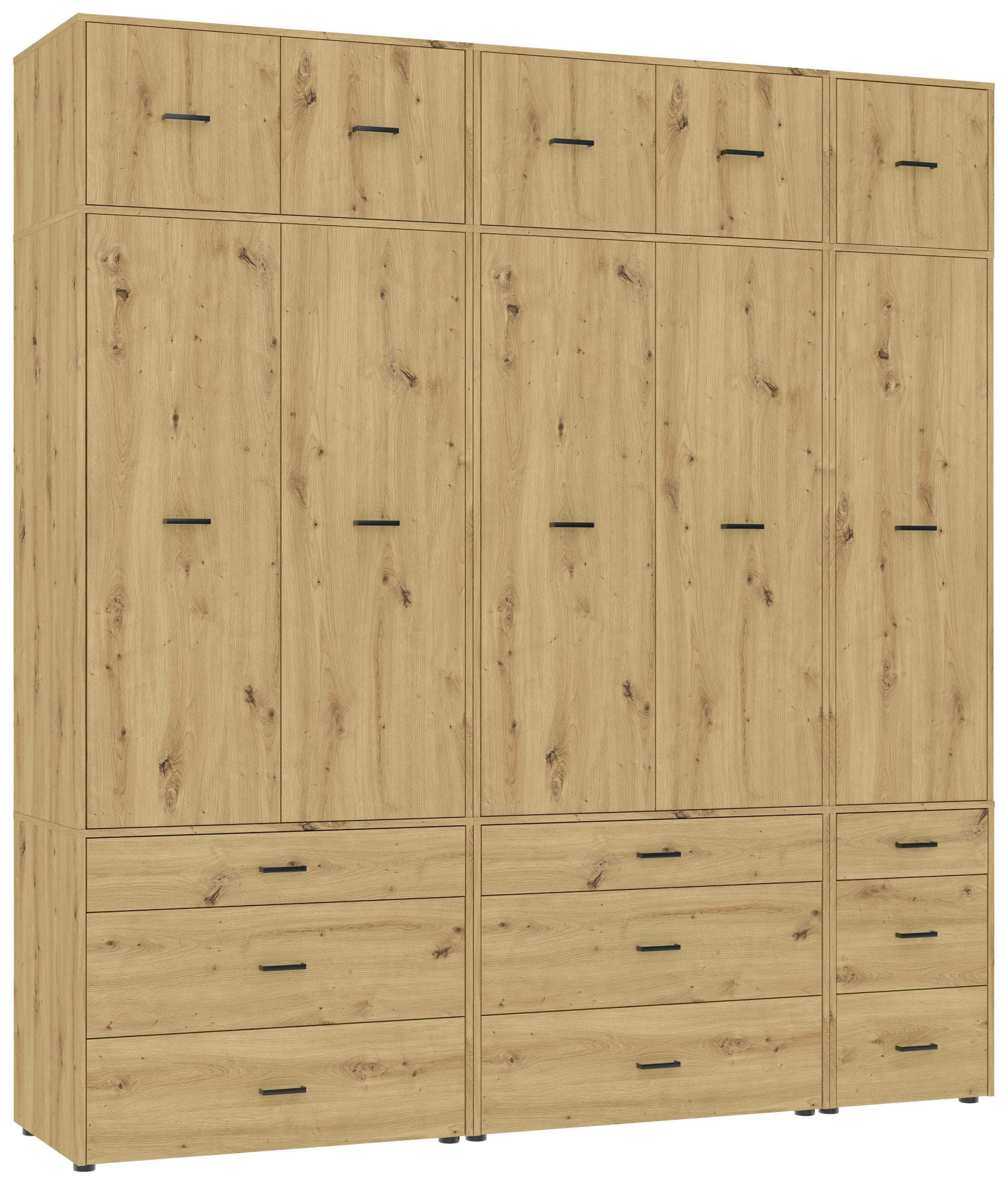 Kleiderschrank Kivo Eiche Artisan Braun Mömax DE