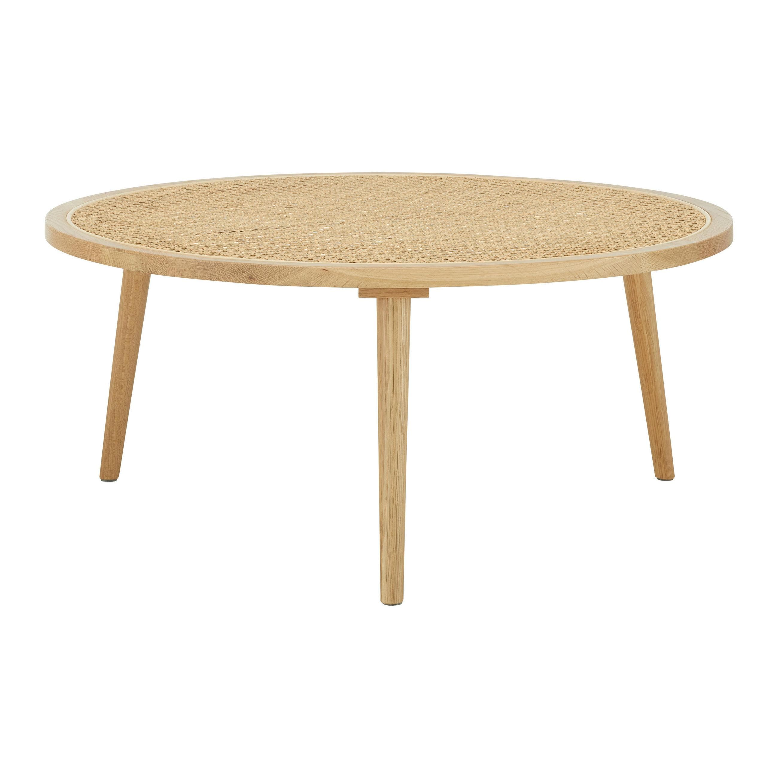 Couchtisch Douna Naturfarben Eiche Rund