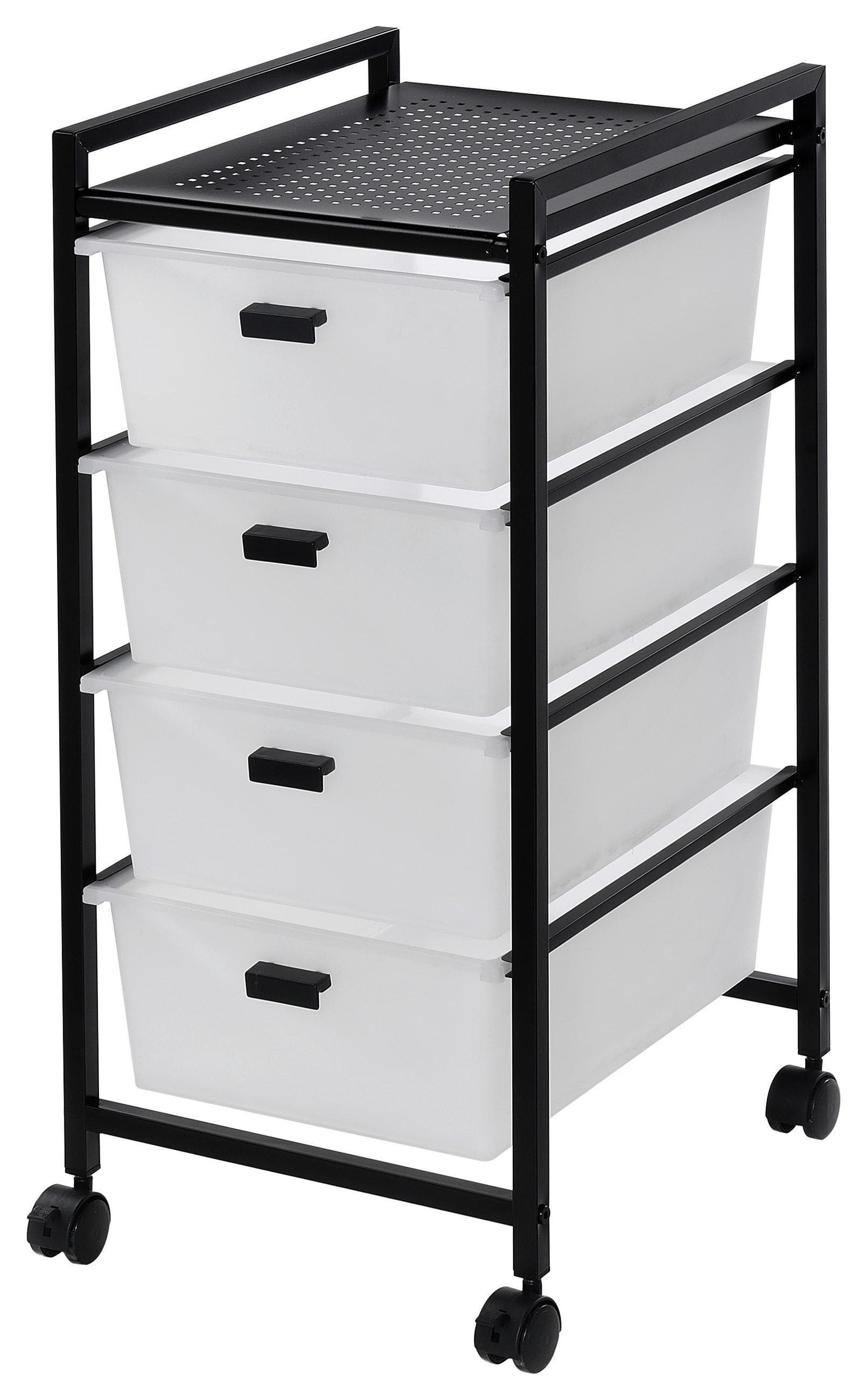 Rollcontainer Jolin Weiß/Schwarz Mömax DE