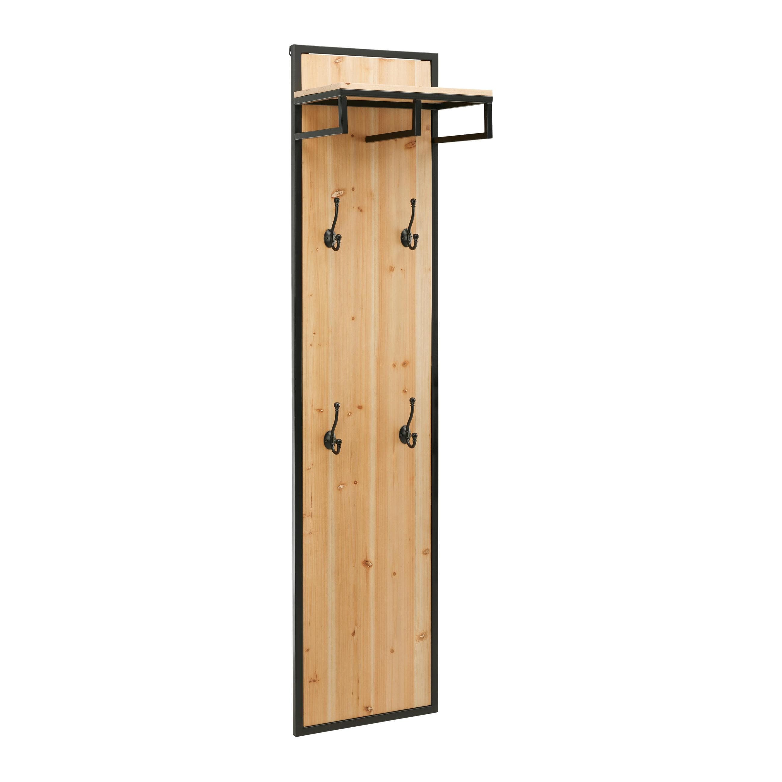 Garderobe Vittoria Massivtanne Schwarz