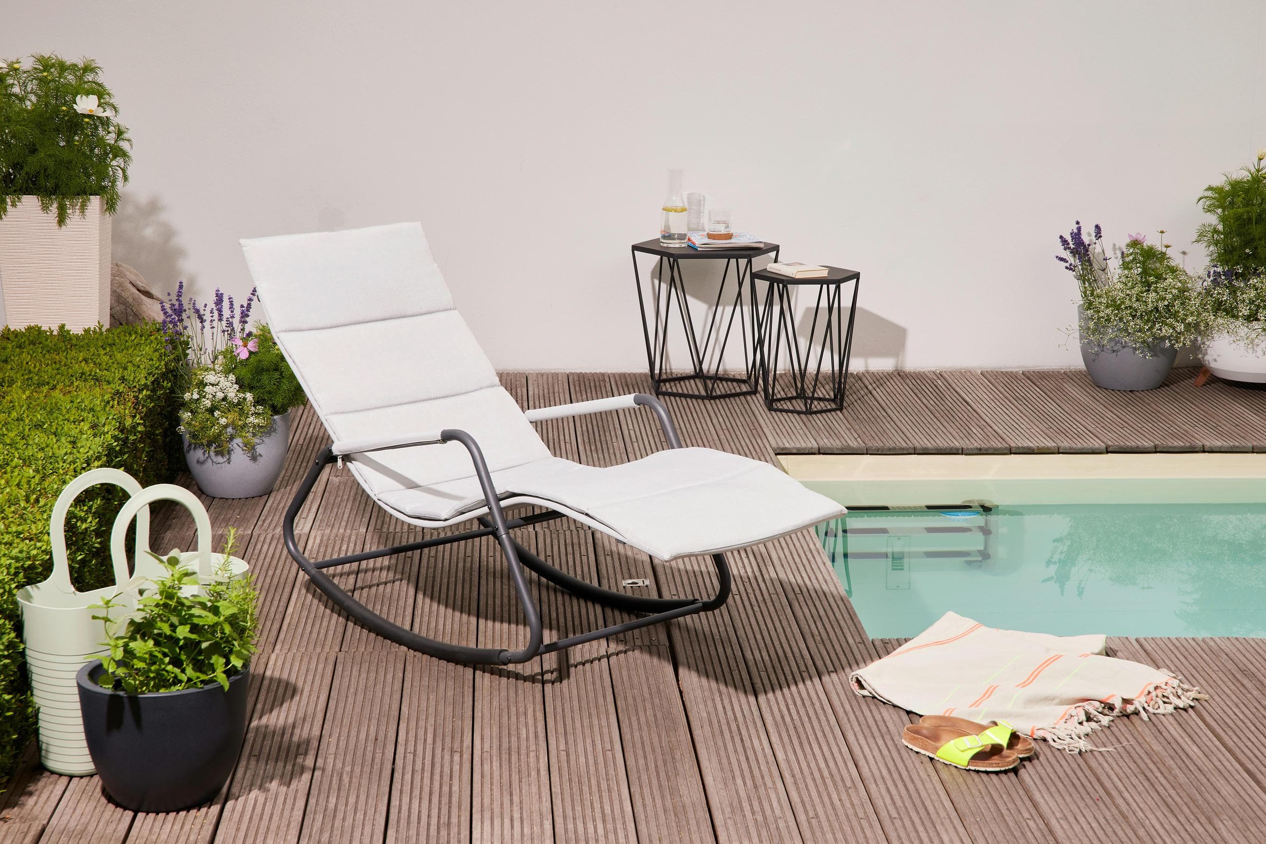 Sienna Garden Relaxliege Grau