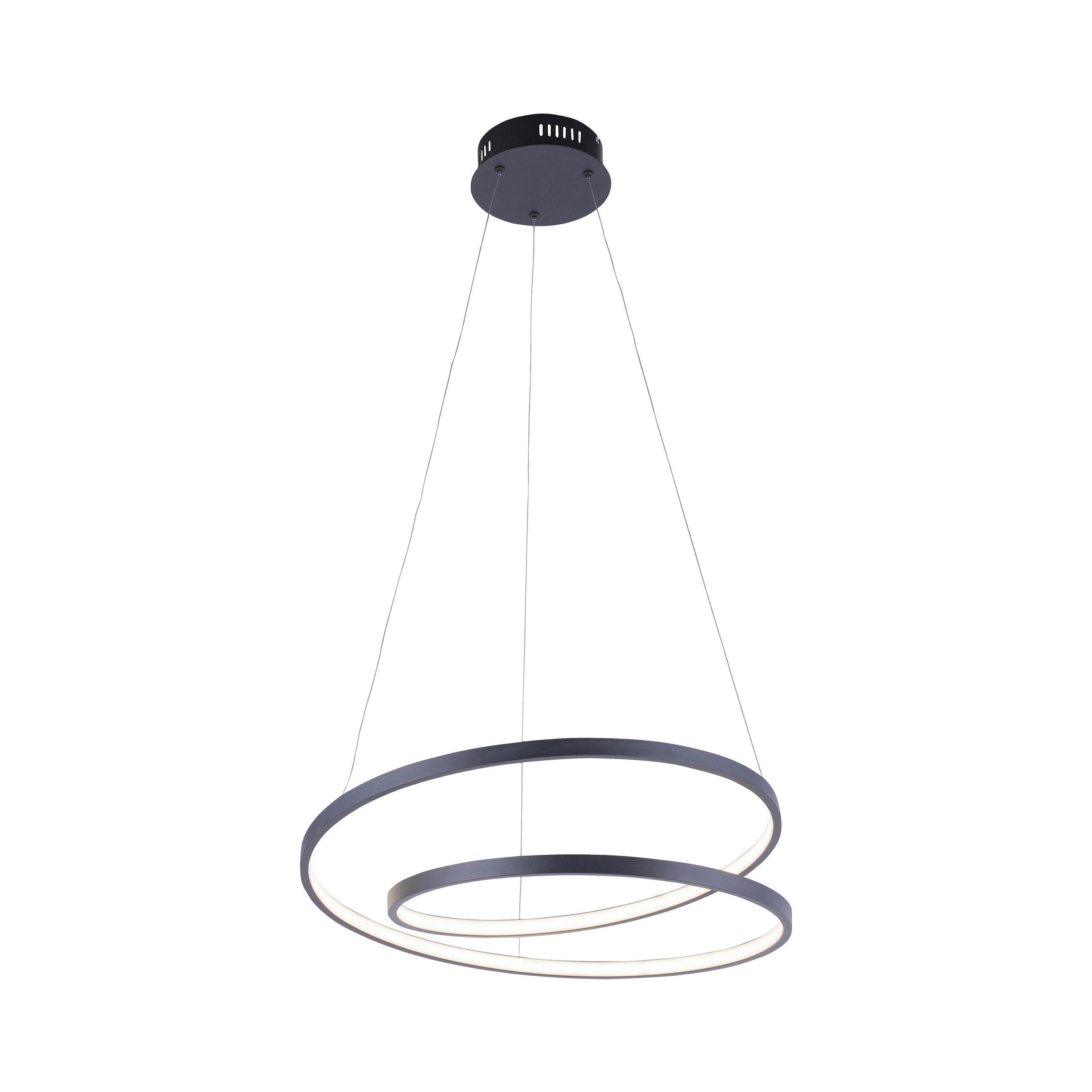 LED-Hängeleuchte Roman max. 32 Watt Schwarz