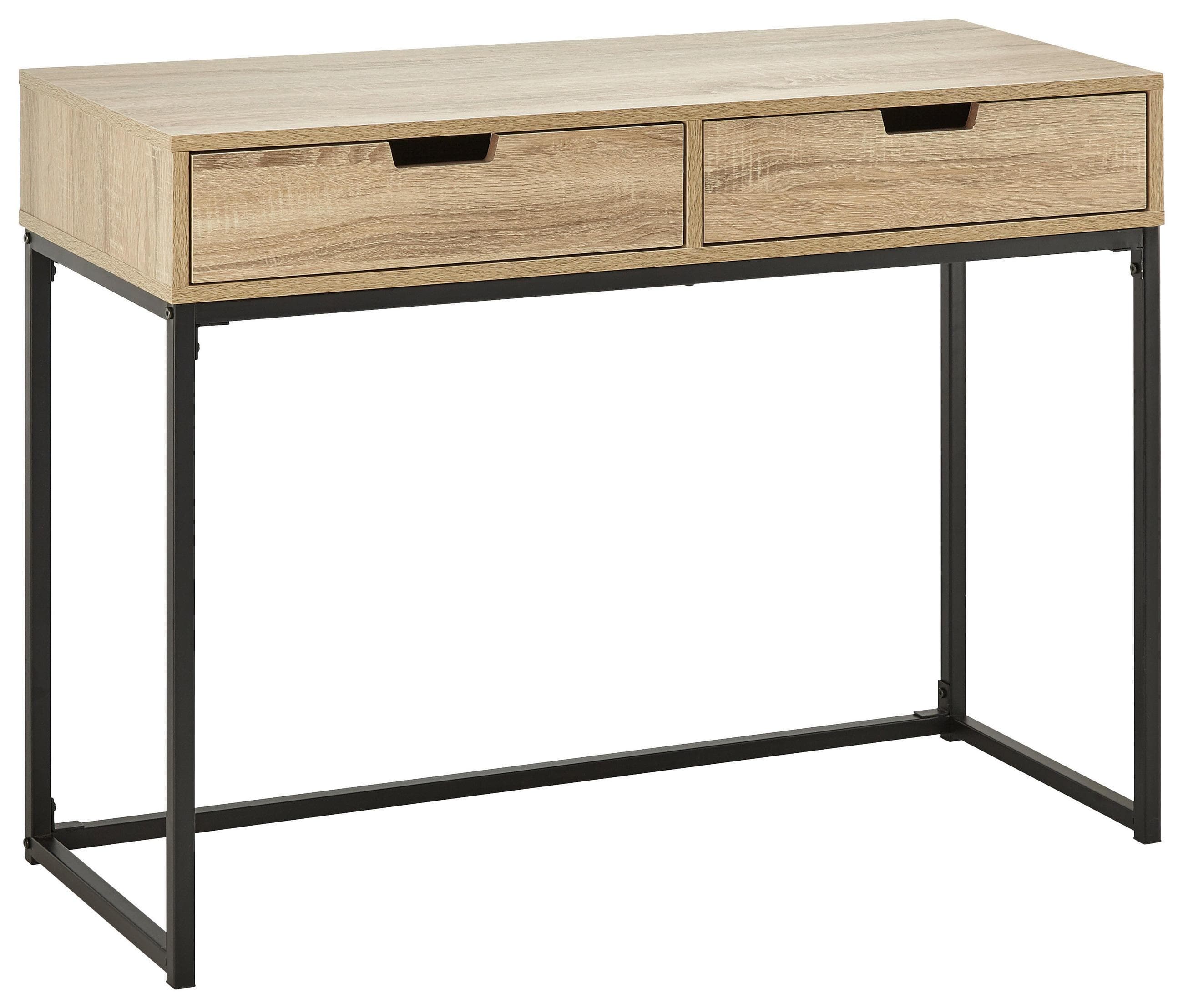 Konsolentisch Giorgia Eiche/Schwarz MDF Mömax