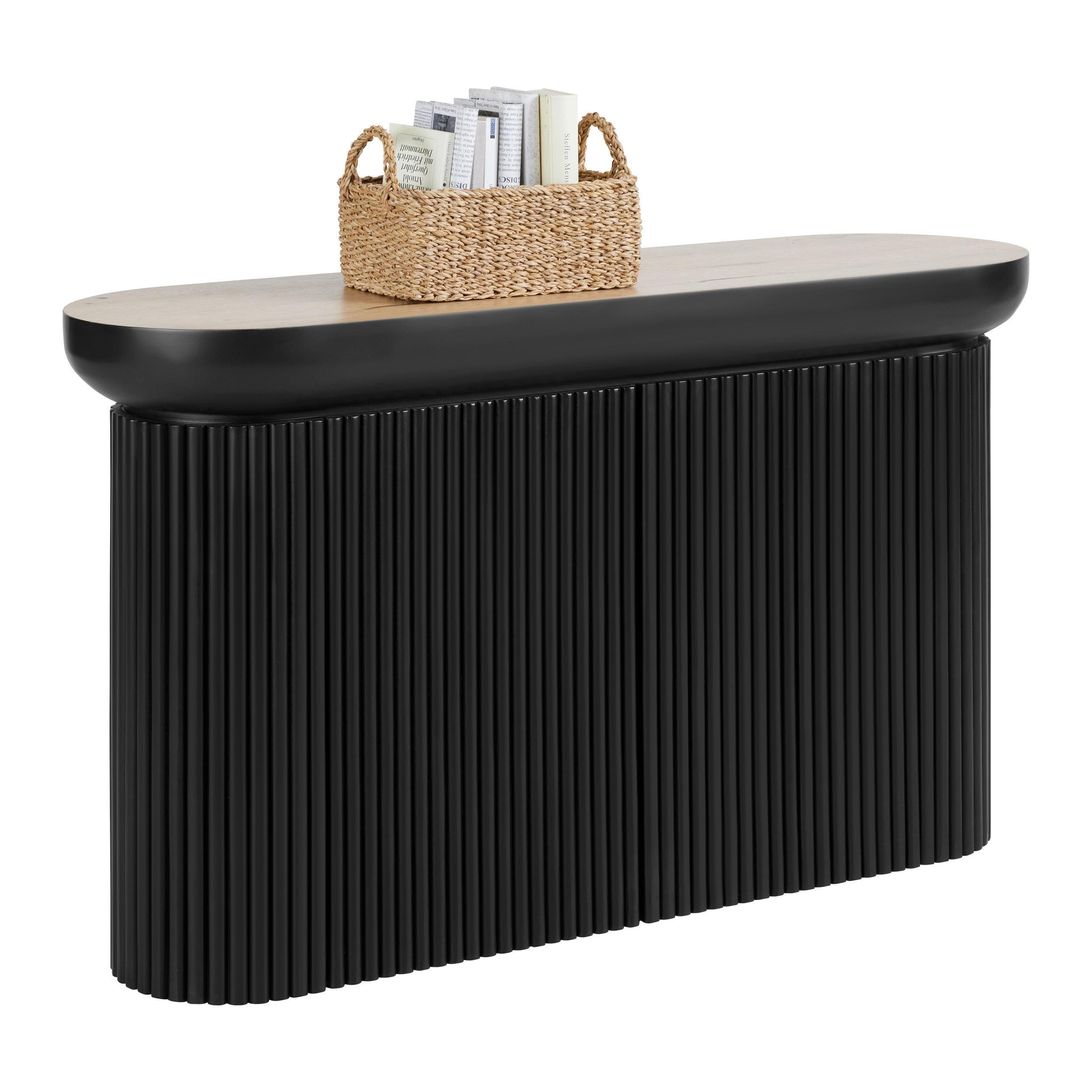 Konsole Tiffy Schwarz/Eichefarben Mömax DE