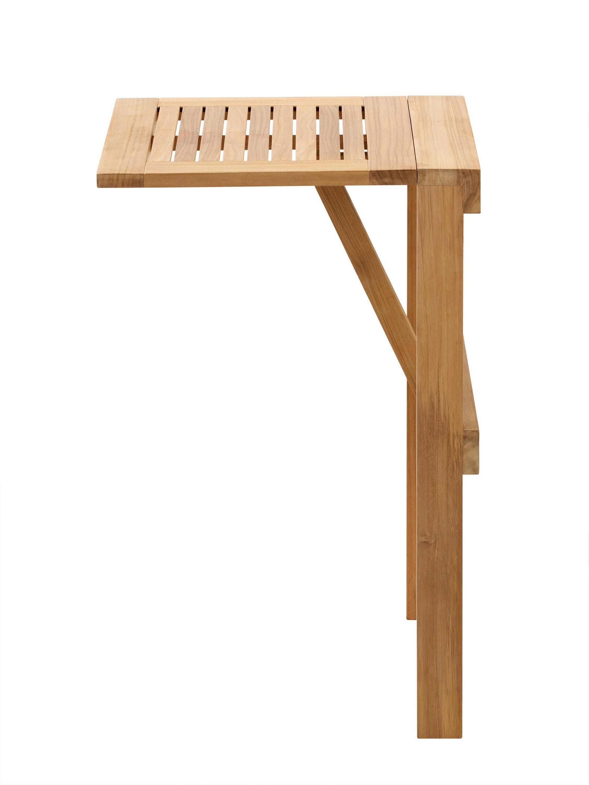 Balkonklapptisch aus Teakholz ca. 45x49 cm