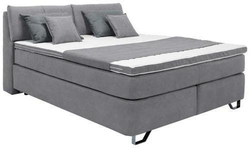 Mömax DE Boxspringbett Tabea Grau Metallbetten