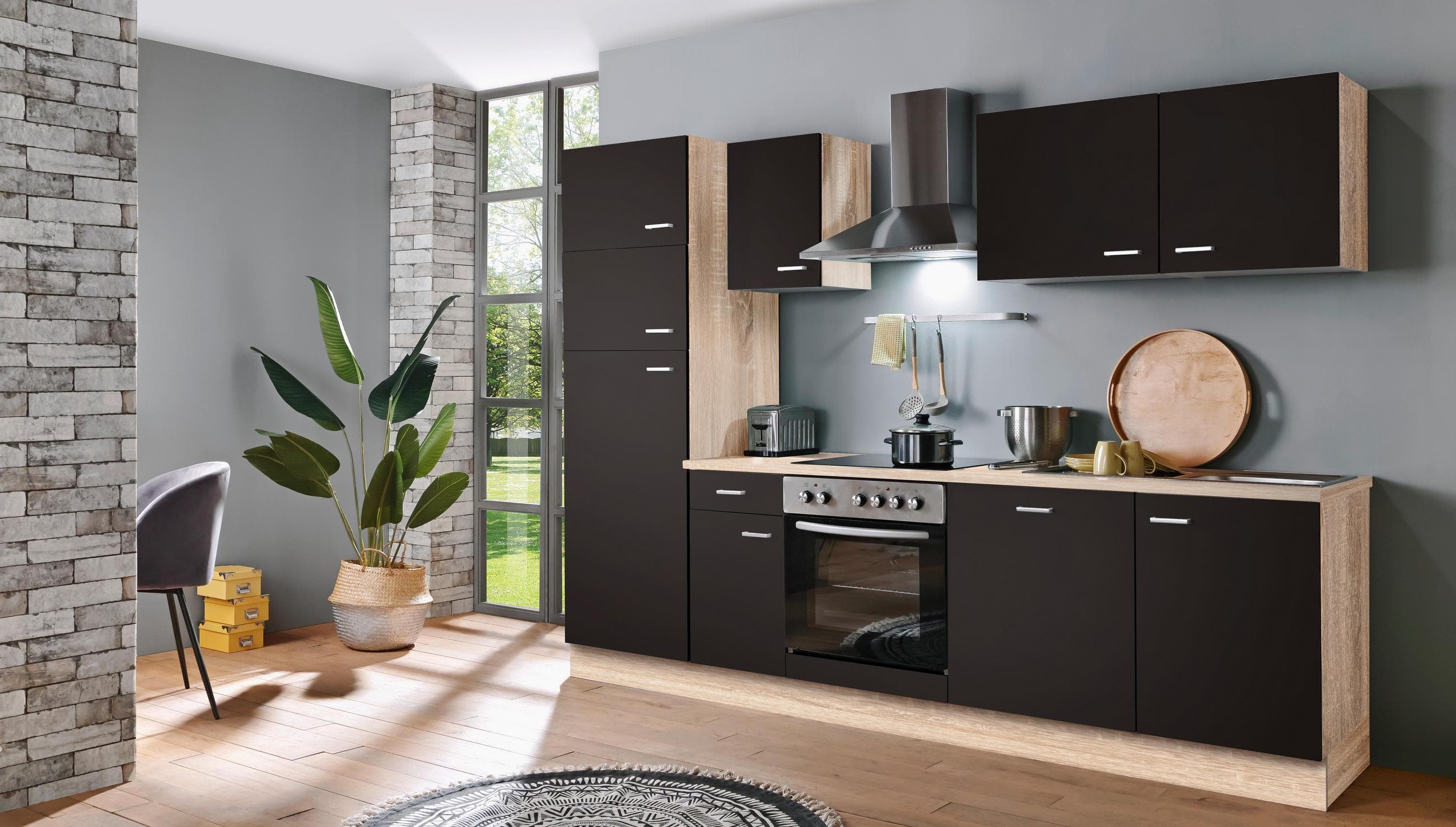Menke Küchenblock Classic Dunkelbraun Eiche