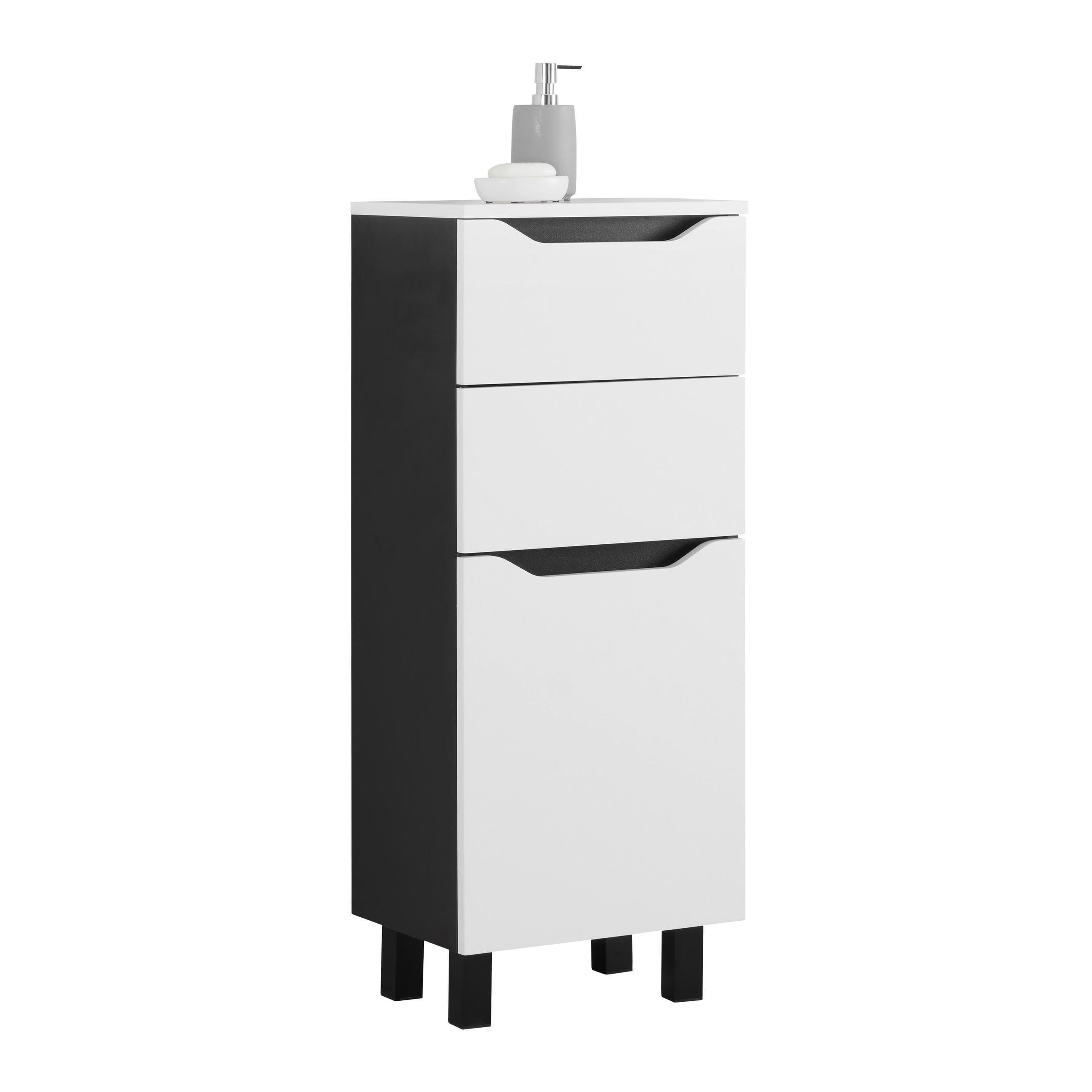 Unterschrank Wave II Schwarz/Weiß Mömax DE
