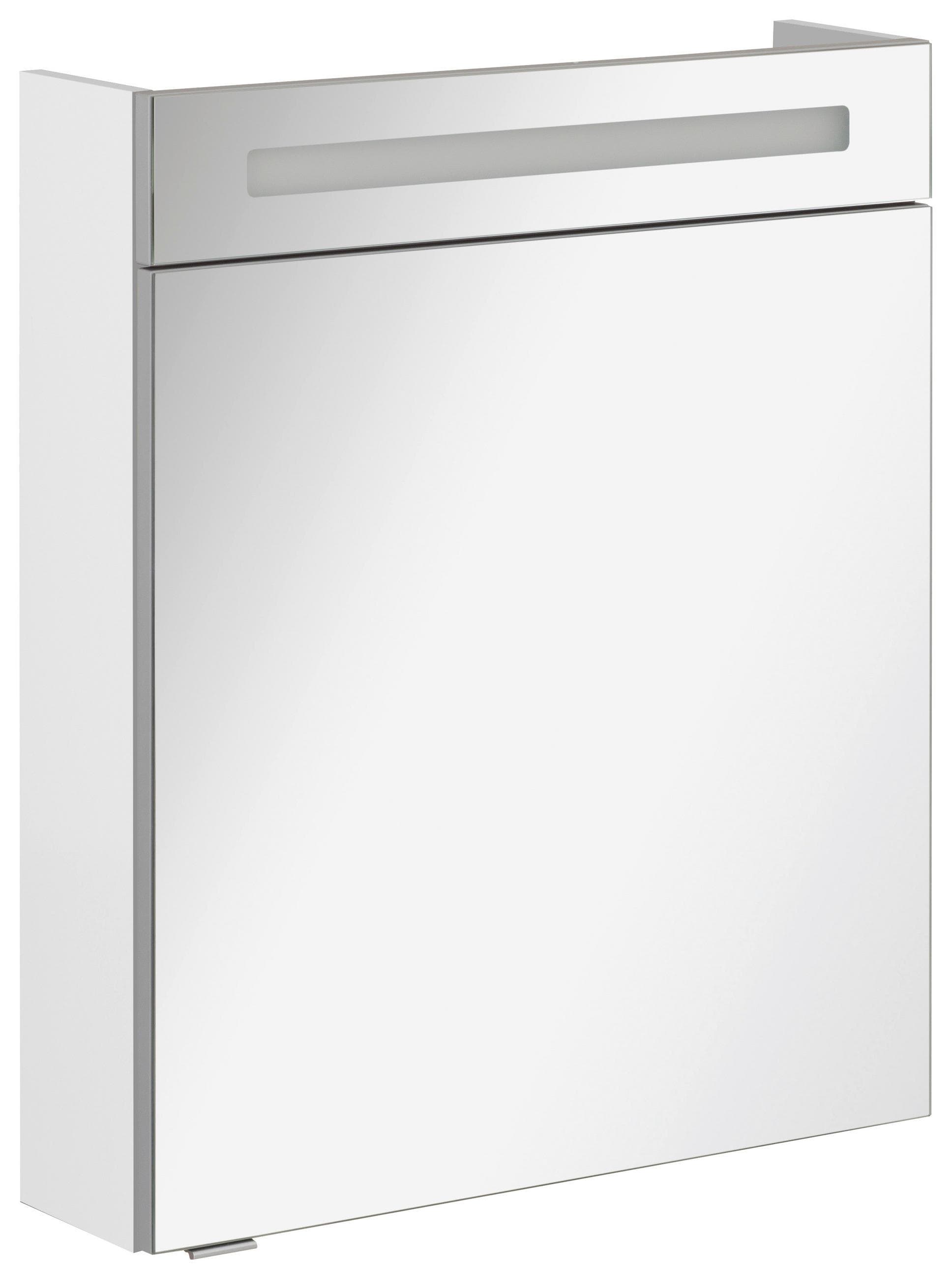 Spiegelschrank B. Clever mit LED 1-türig Weiß