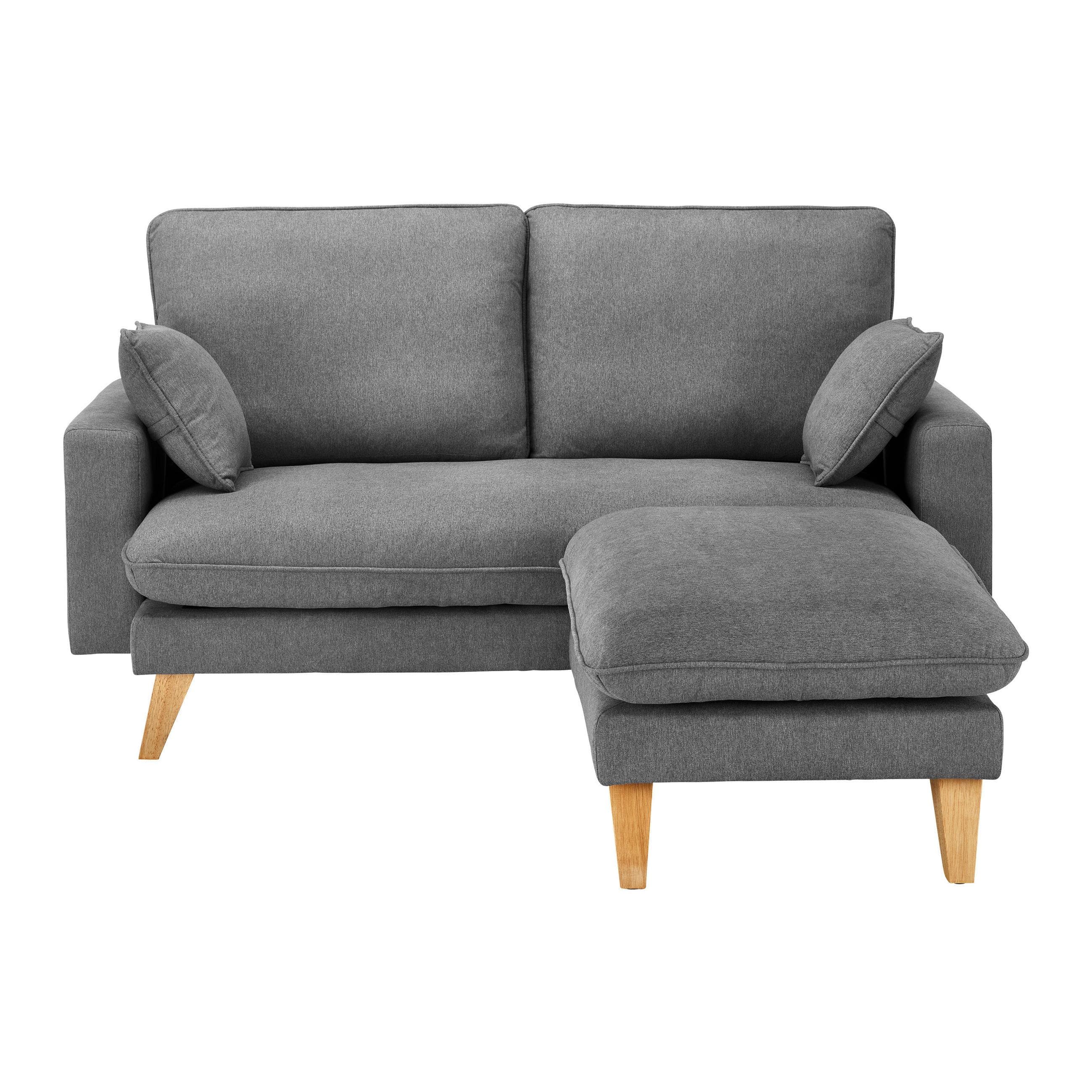Ecksofa Illa Grau Leinenoptik Mömax DE