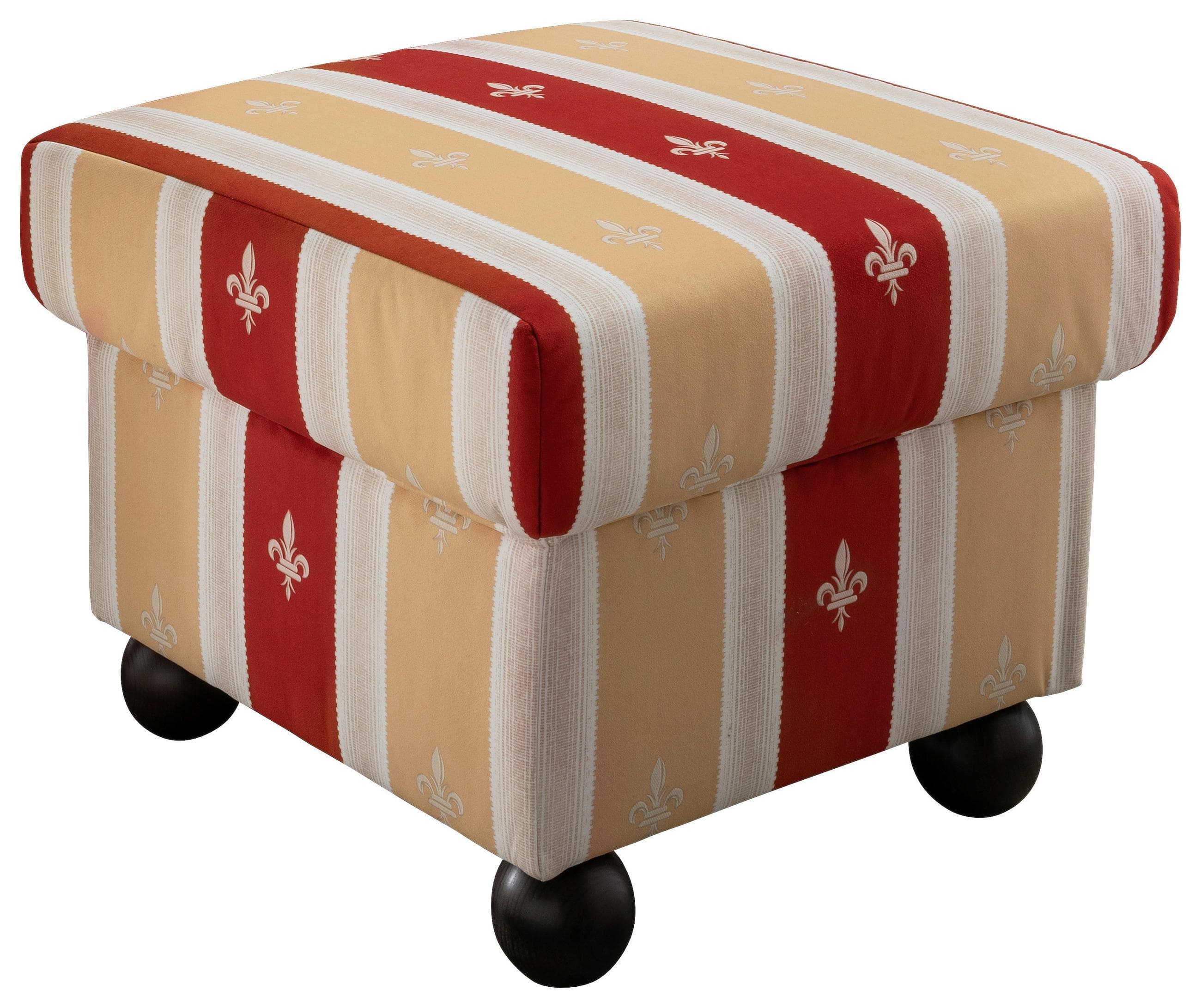 Hocker Torello Rot Mikrofaser