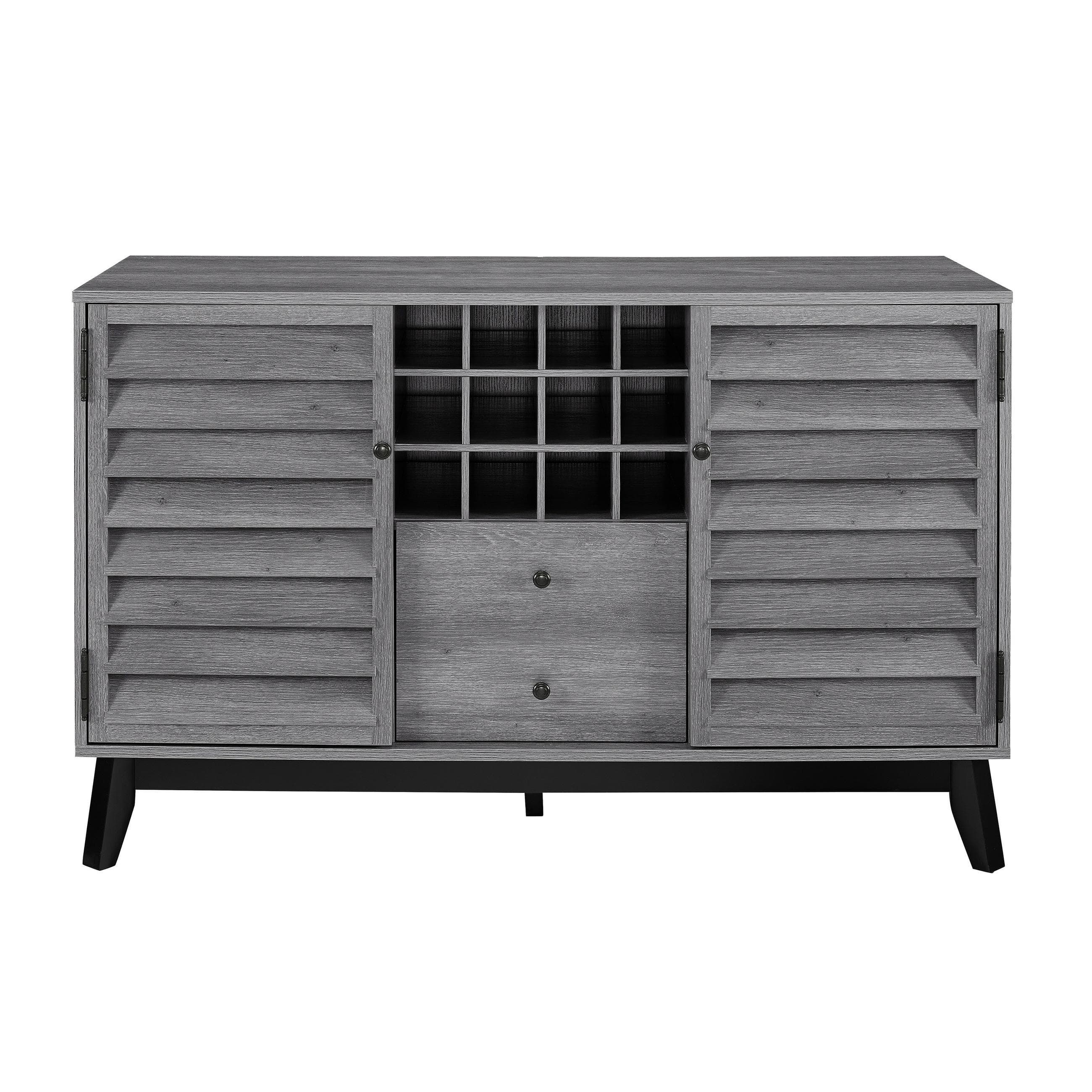 Weinregal Vaughn Grau Metall