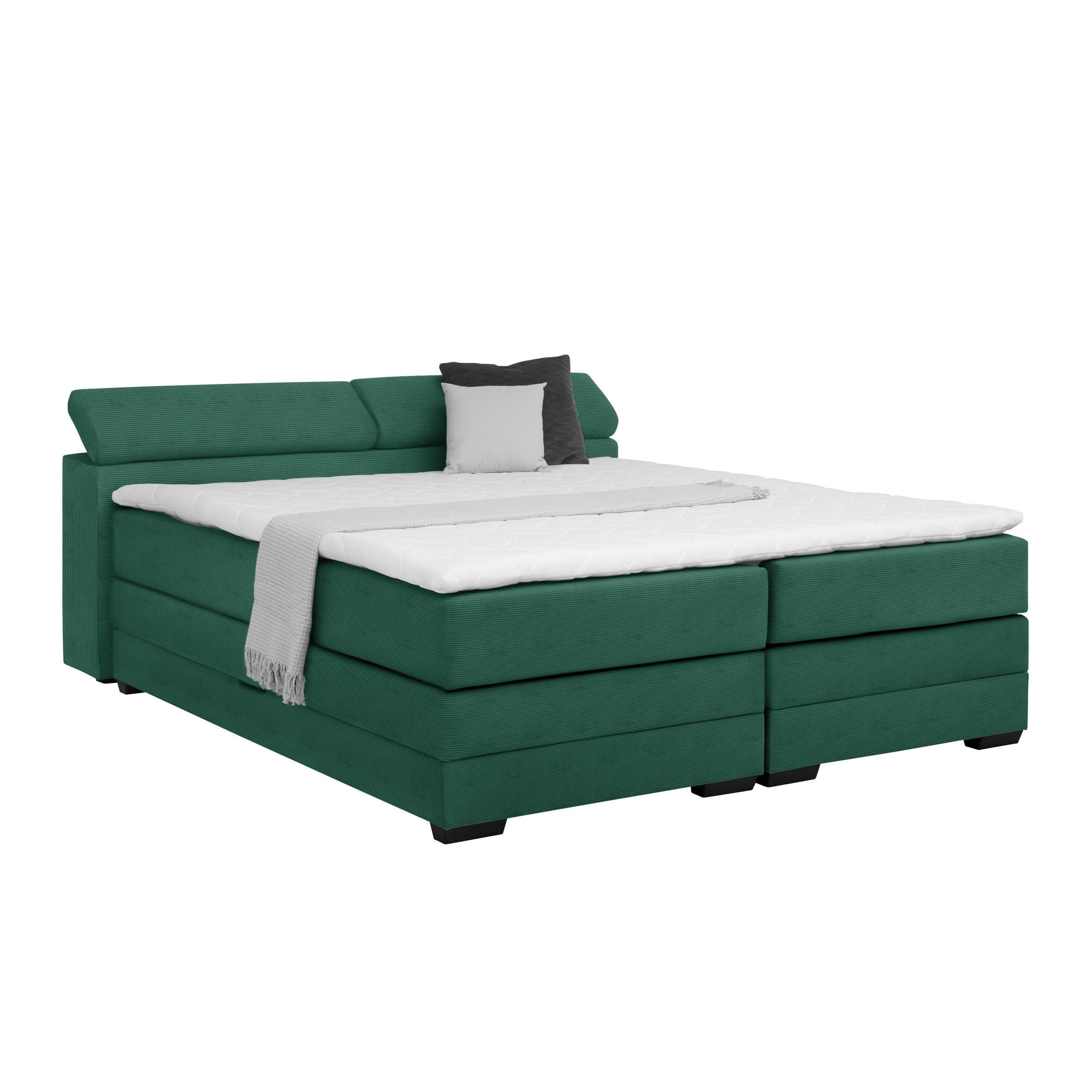 Boxspringbett Sevilla Dunkelgrün