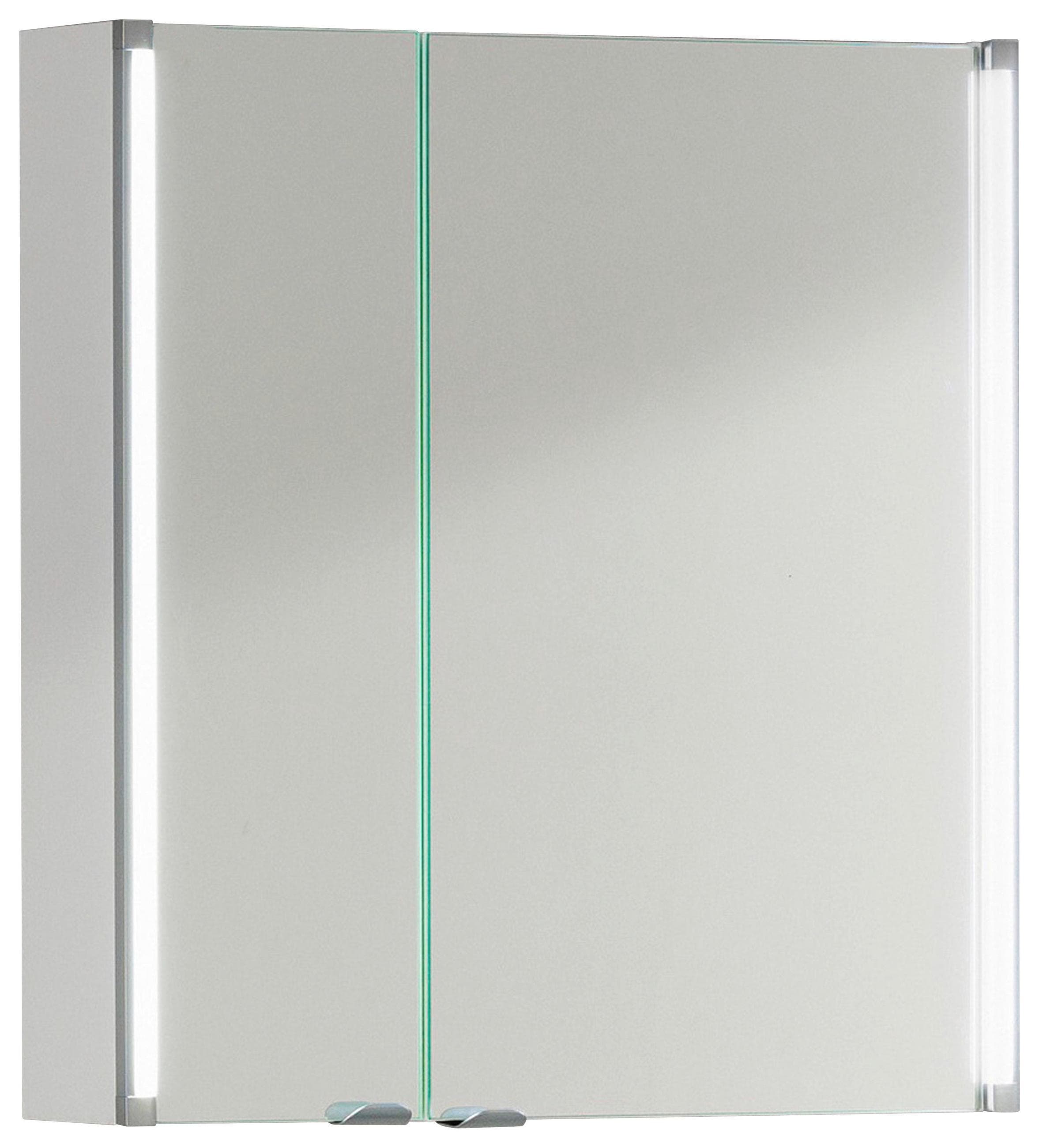 Spiegelschrank LED-Line 2-türig Weiß