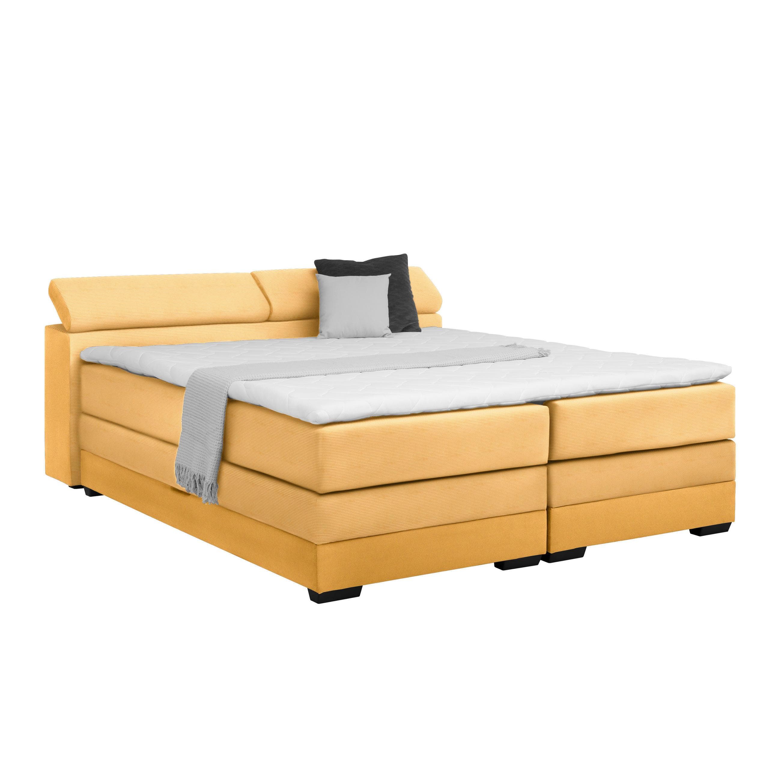 Boxspringbett Sevilla Senfgelb Mömax