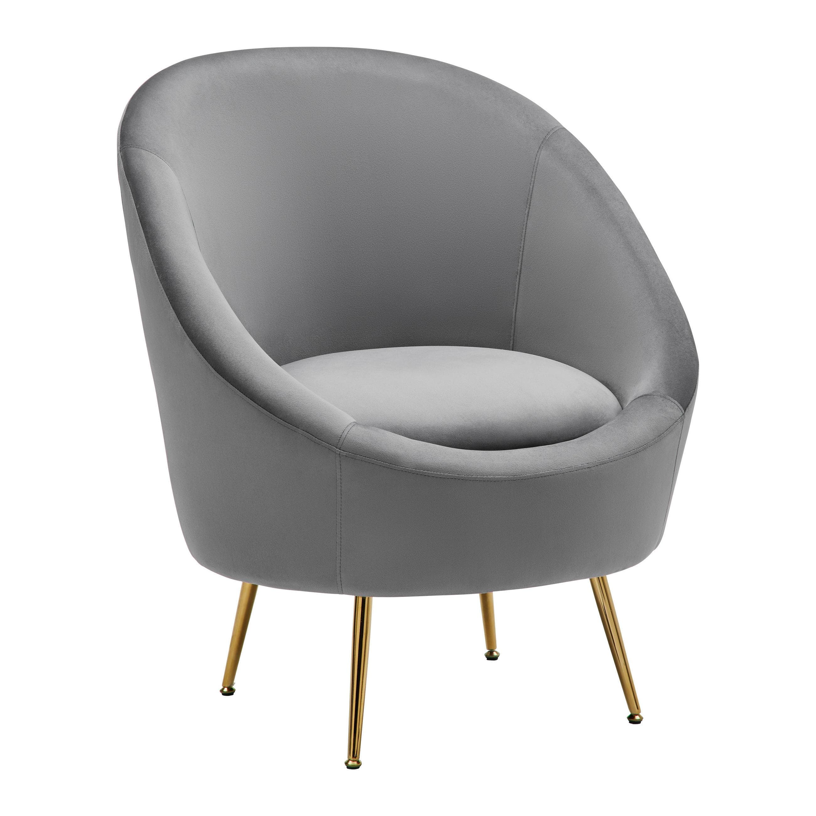 Sessel Lou Grau Samt