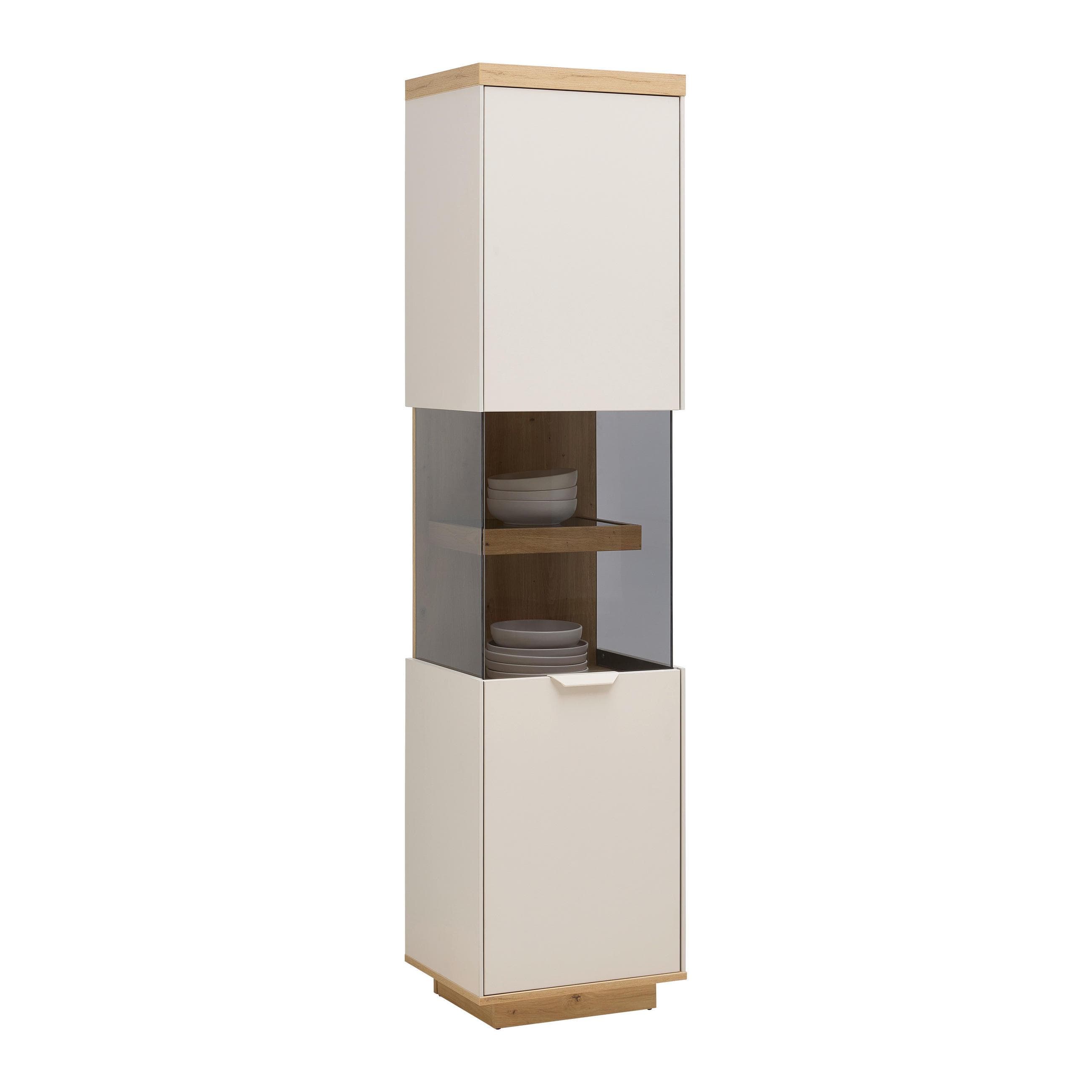 Vitrine Jake Eiche Artisan/Kaschmir