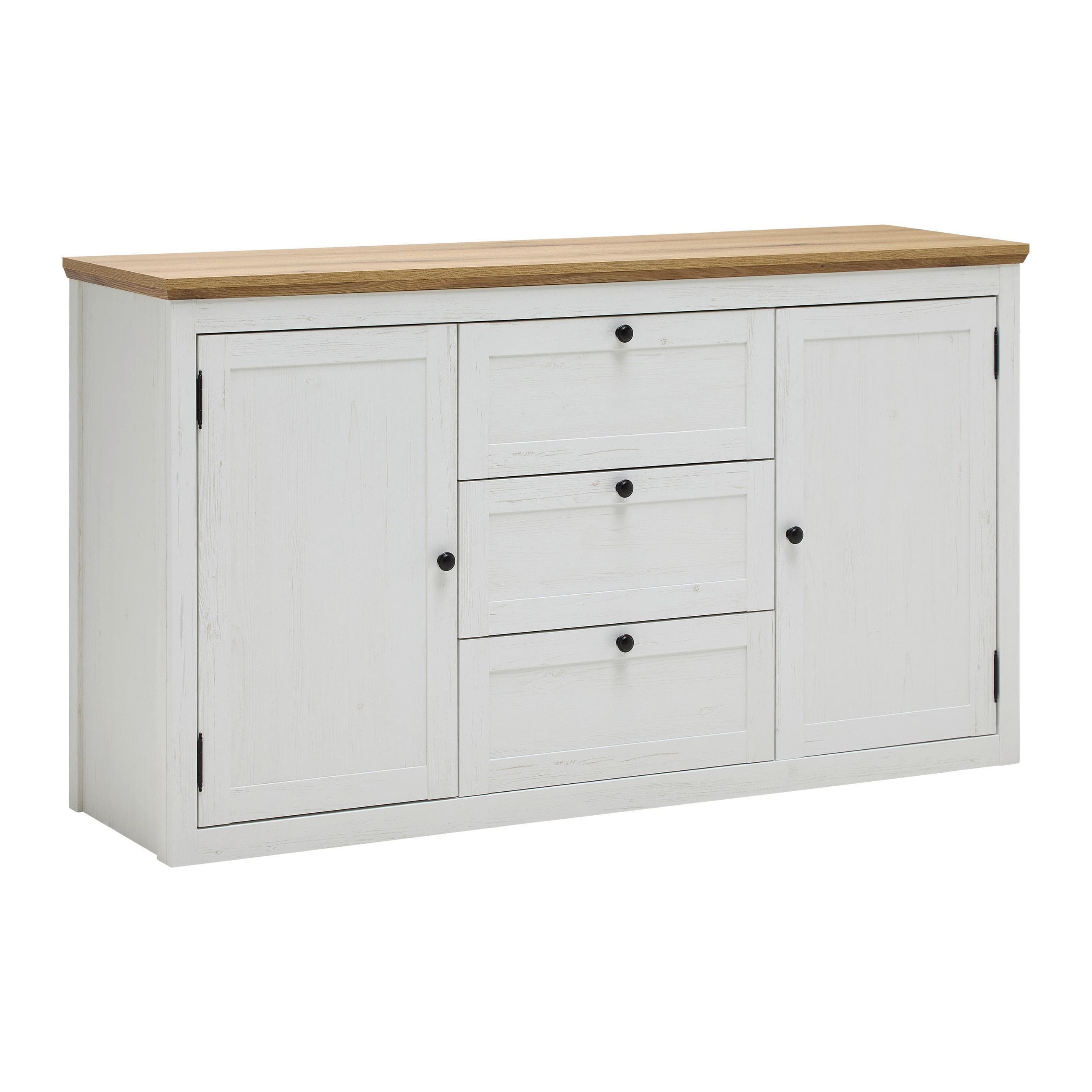 Sideboard Korsika Eichefarben/Weiß Mömax DE