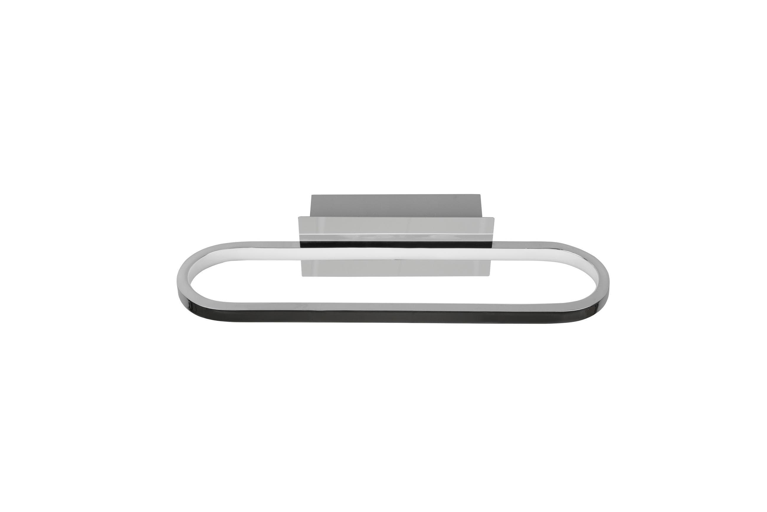 Trio Leuchten LED Wandleuchte Oval Chrom Badlampe mit Schalter