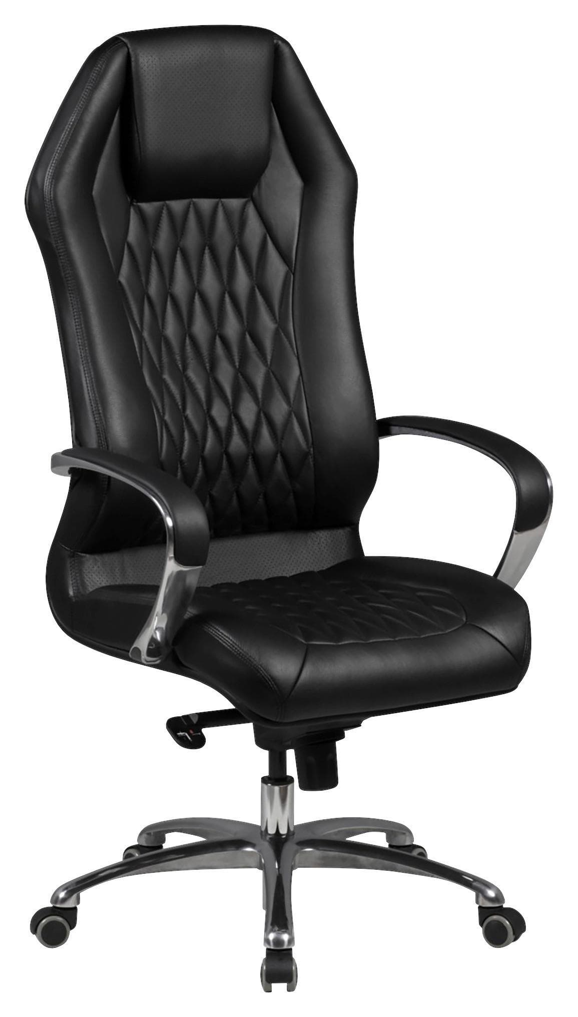 Chefsessel Monterey Schwarz Lederlook