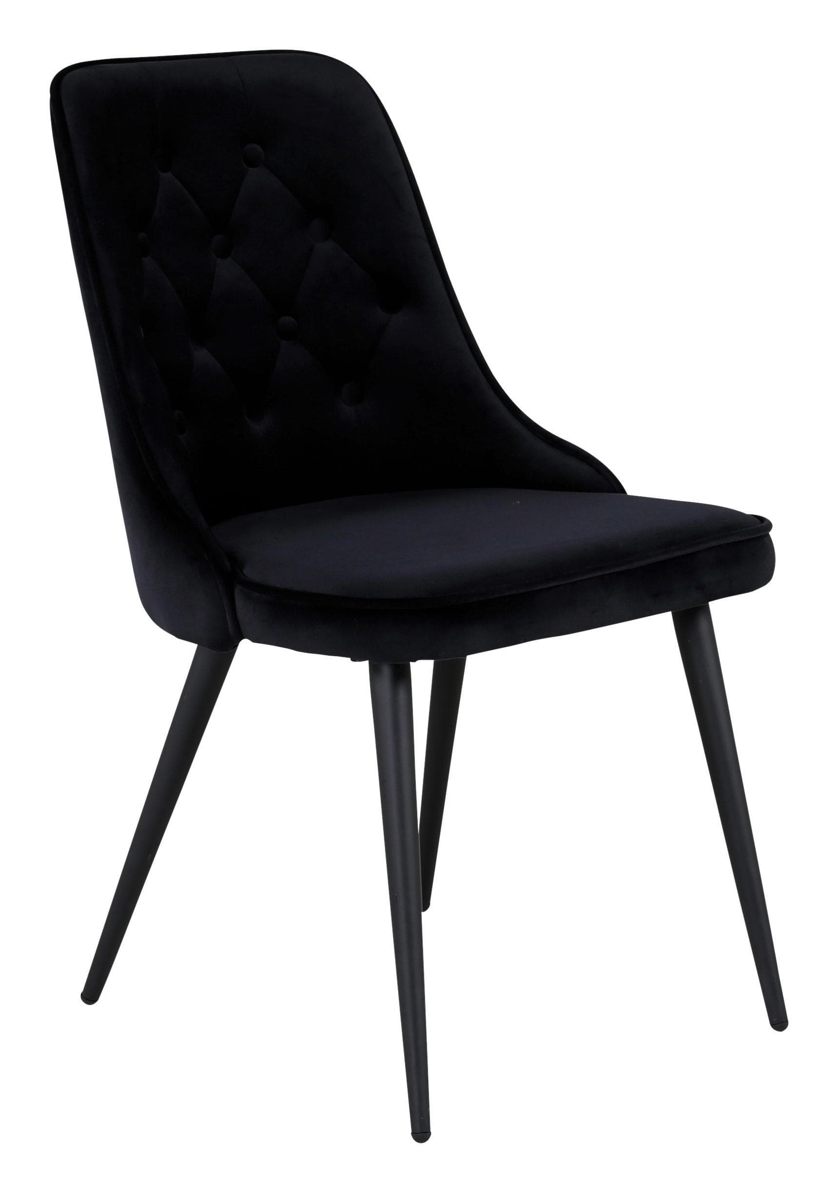 STUHL-SET VELVET DELUXE Schwarz