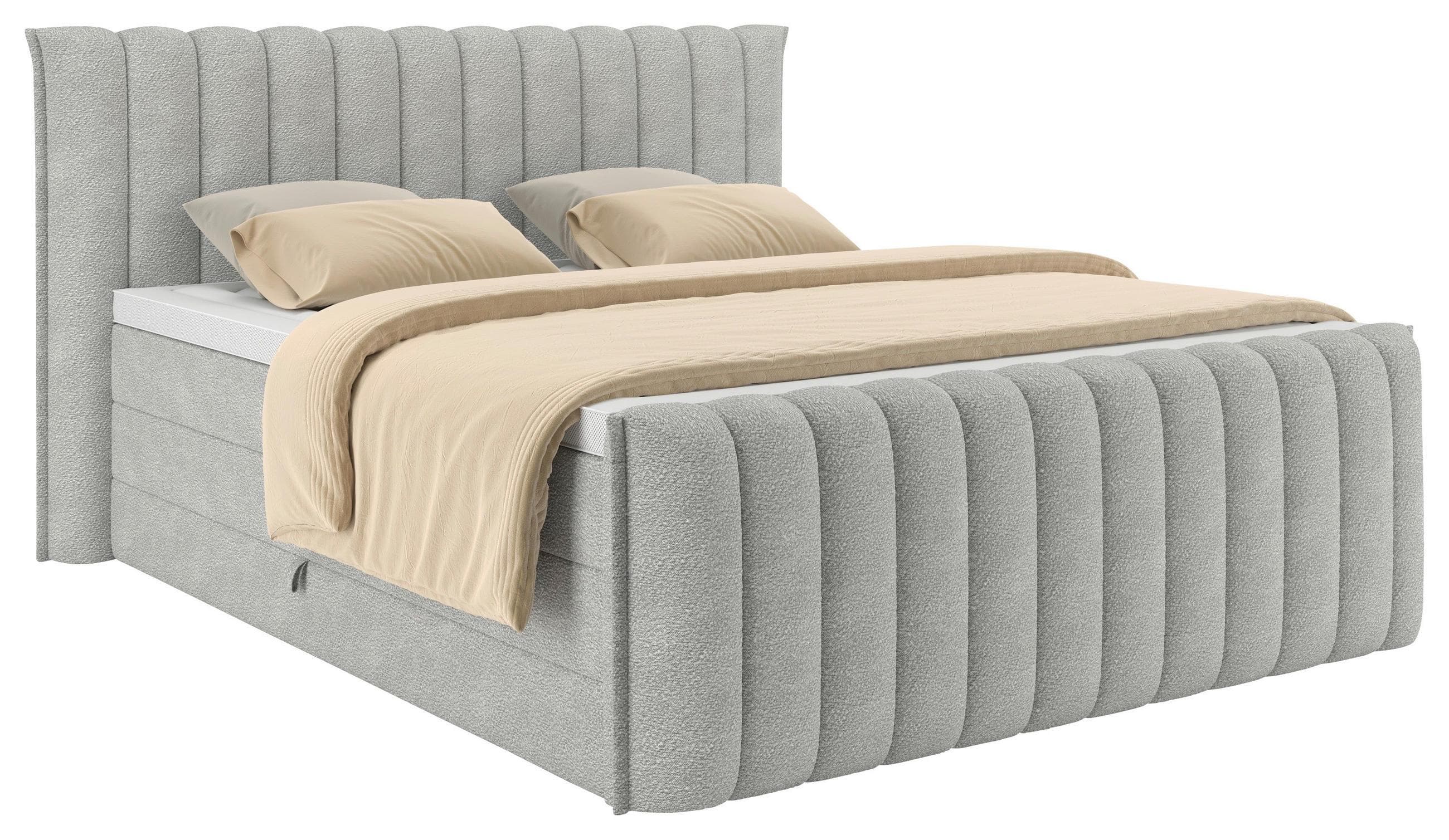 Boxspringbett Lina Hellgrau