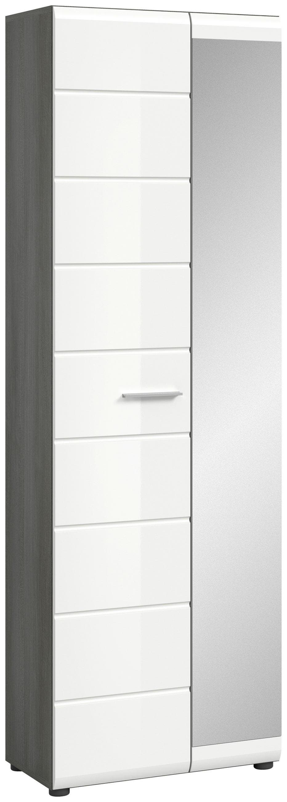Garderobenschrank Salsa Weiß/Rauchsilber Mömax DE