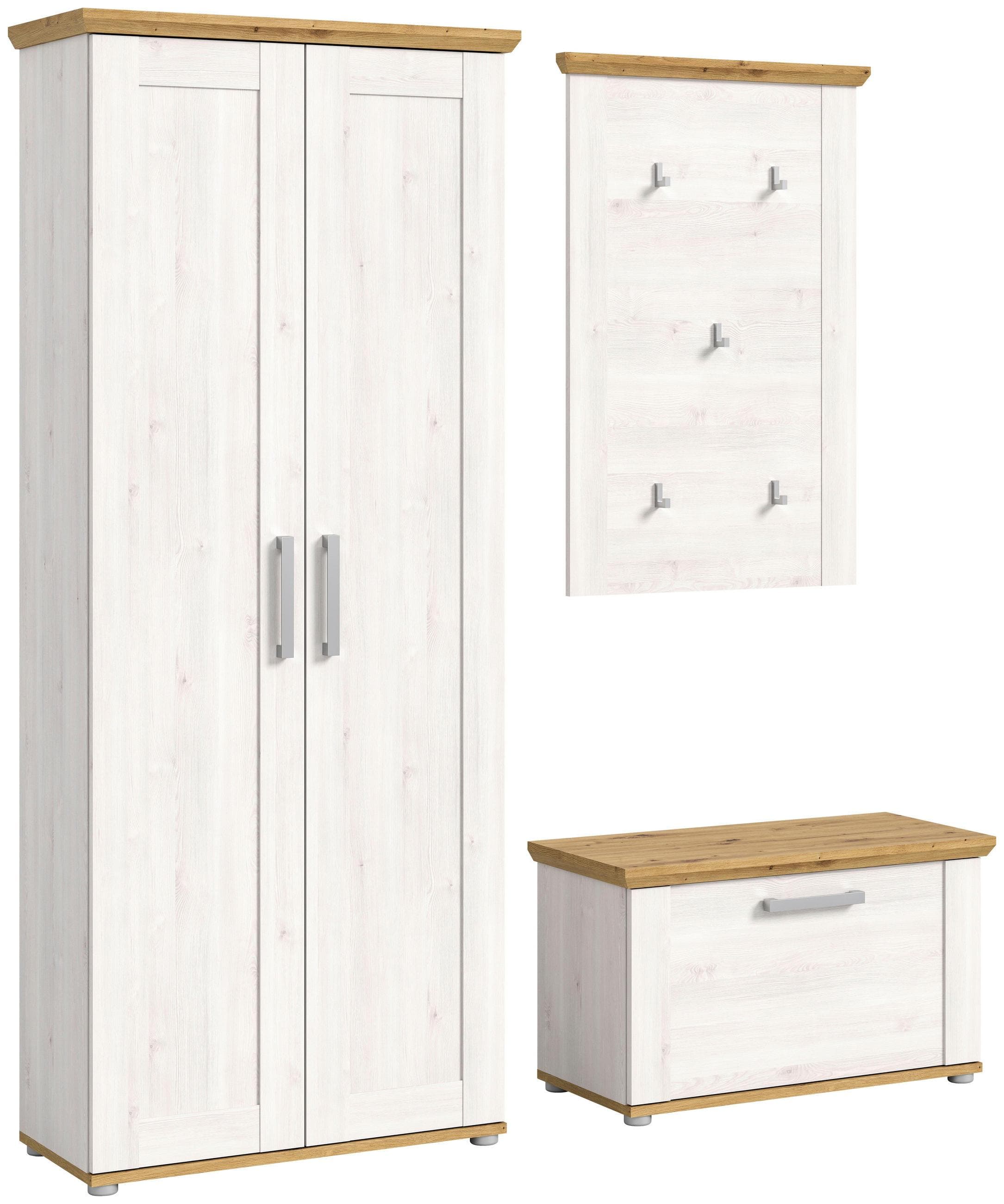 Garderobe Verona 3-tlg. Lärche/Eiche