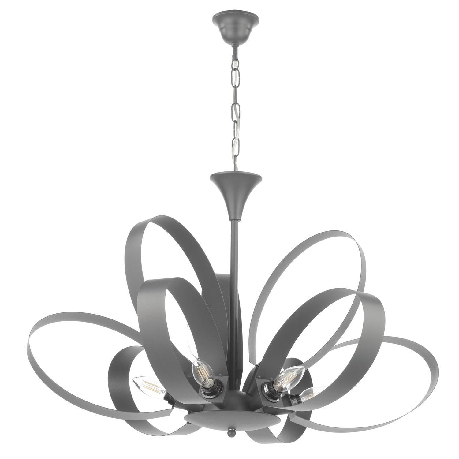 Kronleuchter Serena Grau max. 6 Watt