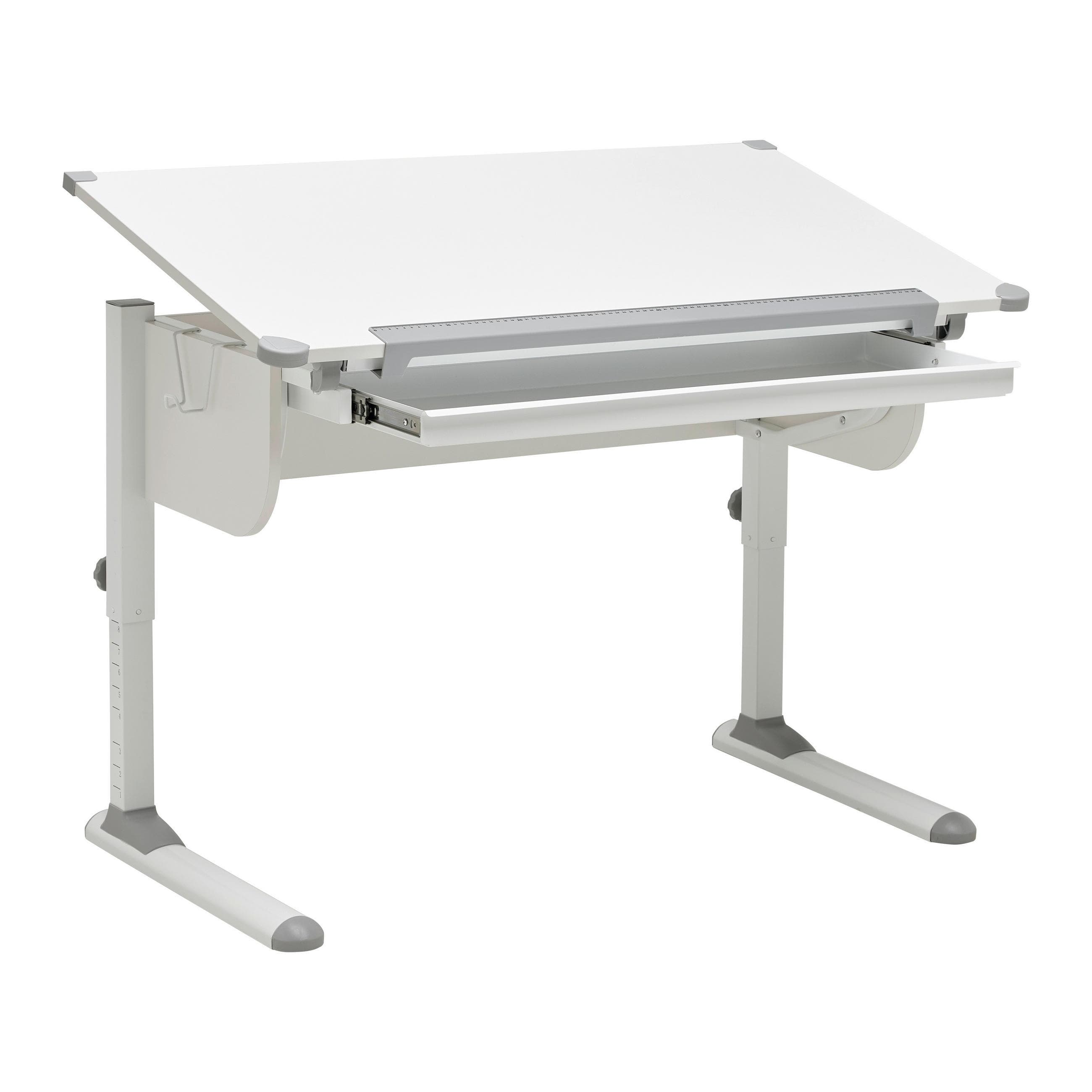 Schreibtisch Studare Grau/Weiß Mömax DE