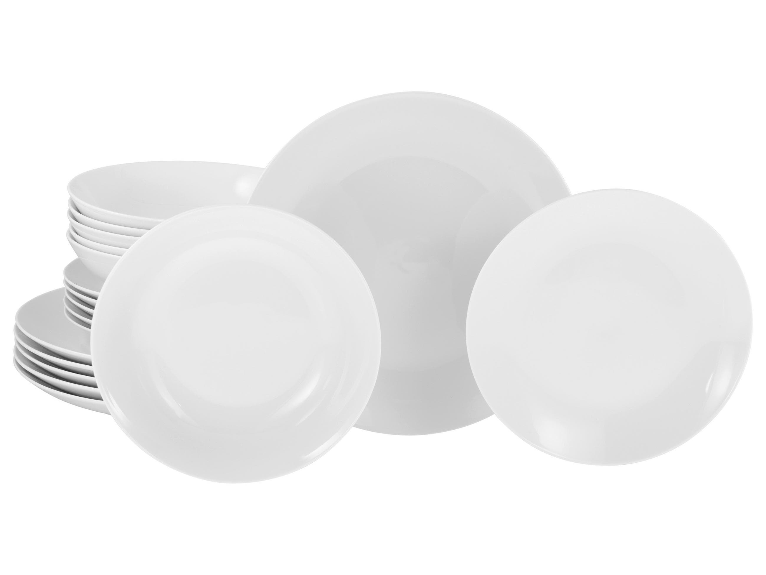 Creatable Tafelservice Luna Weiß 18-teilig