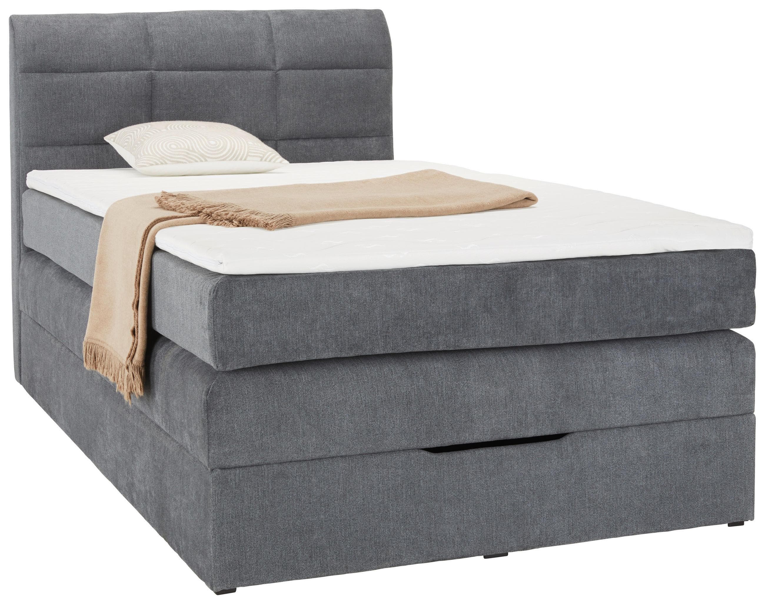 Boxspringbett Runner Grau 120x200cm