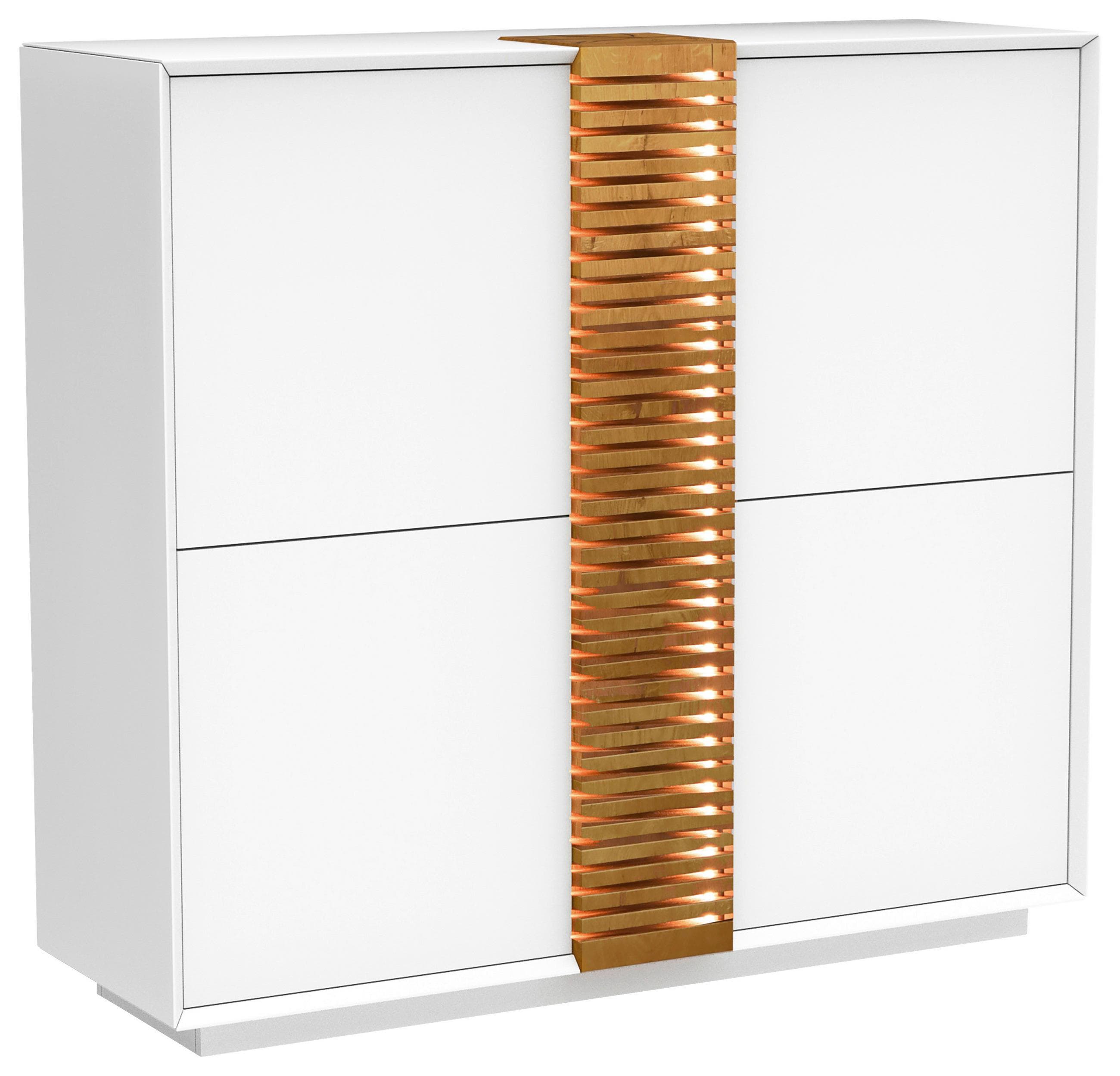 Highboard Giovanni Weiß/Eichefarben Mömax