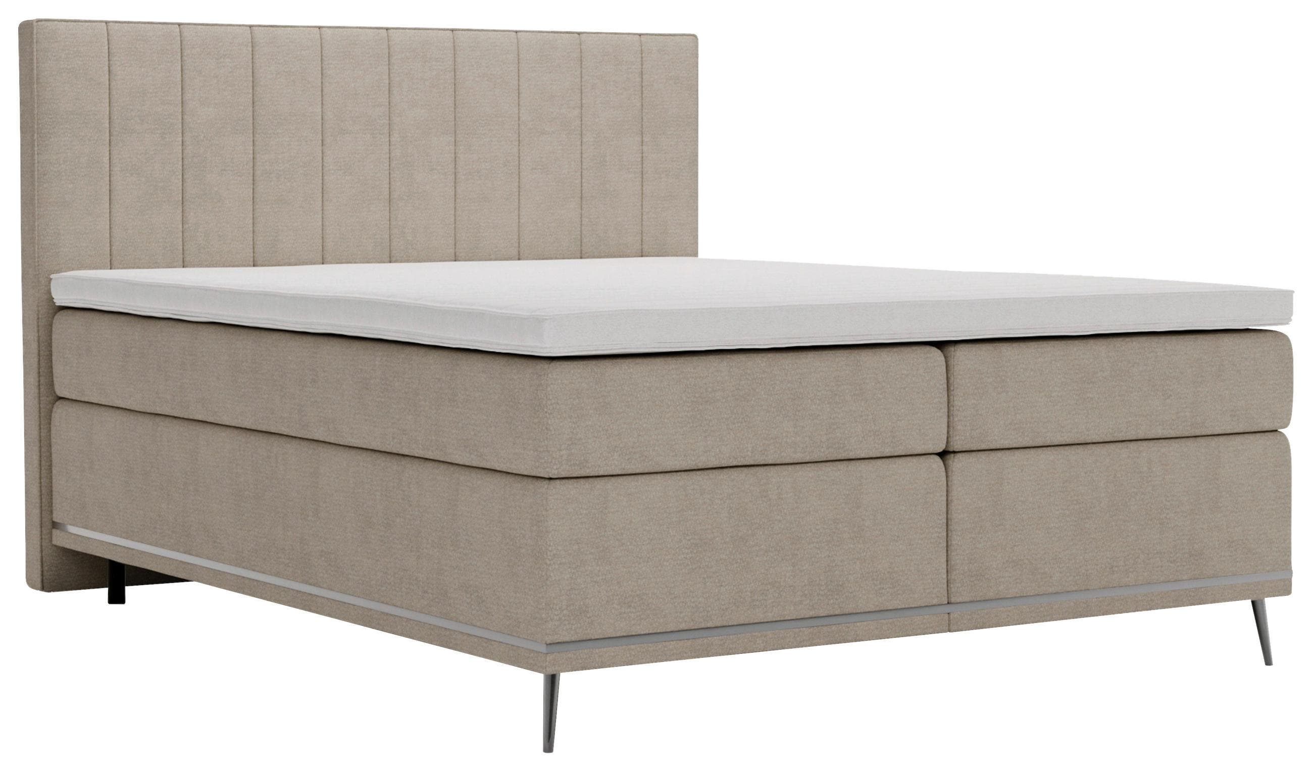 Boxspringbett CROMO Beige ca. 160x200