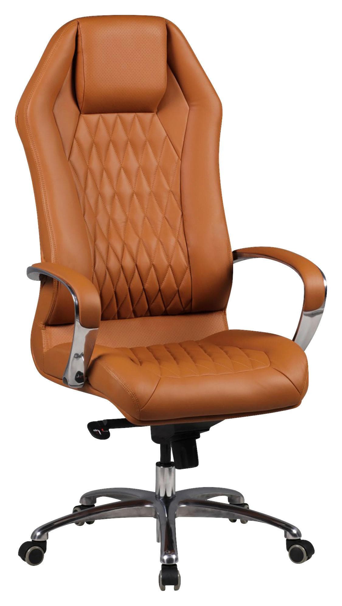 Chefsessel Monterey Hellbraun Lederlook
