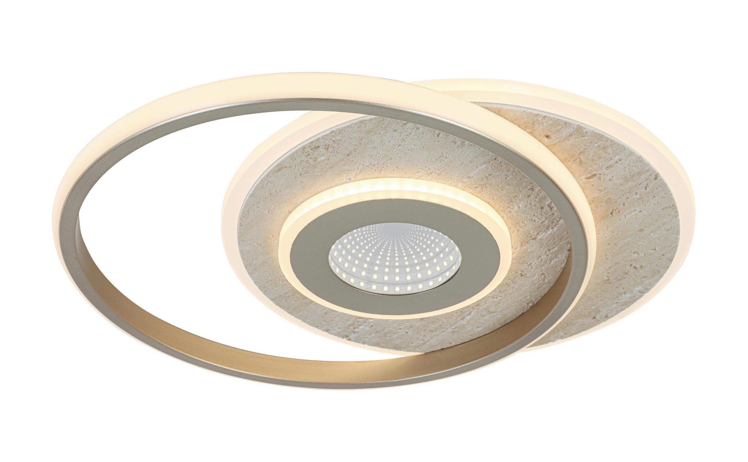 LED-Deckenleuchte Pul Champagnerfarben 24 Watt