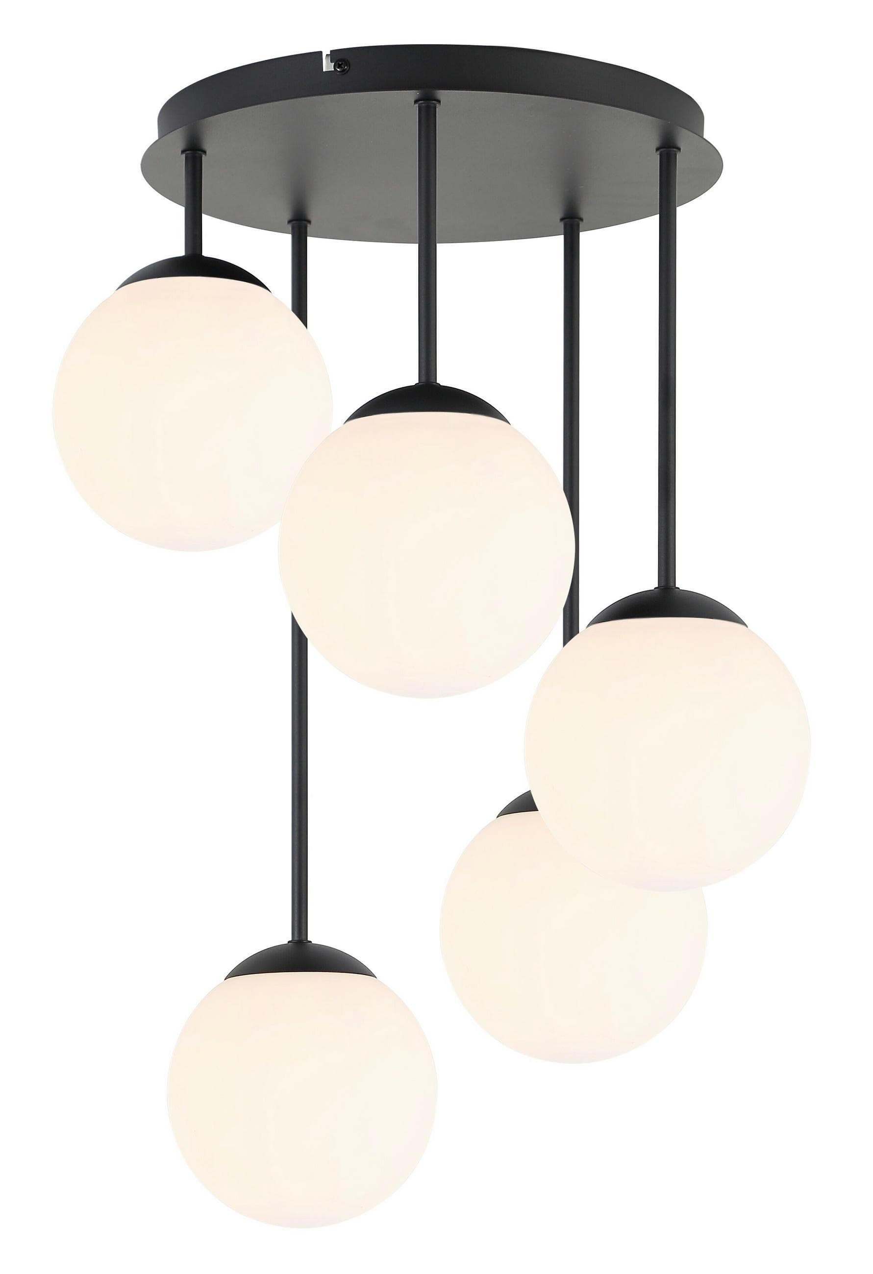 Deckenleuchte Whit Schwarz/Weiß max. 25 Watt Deckenlampe