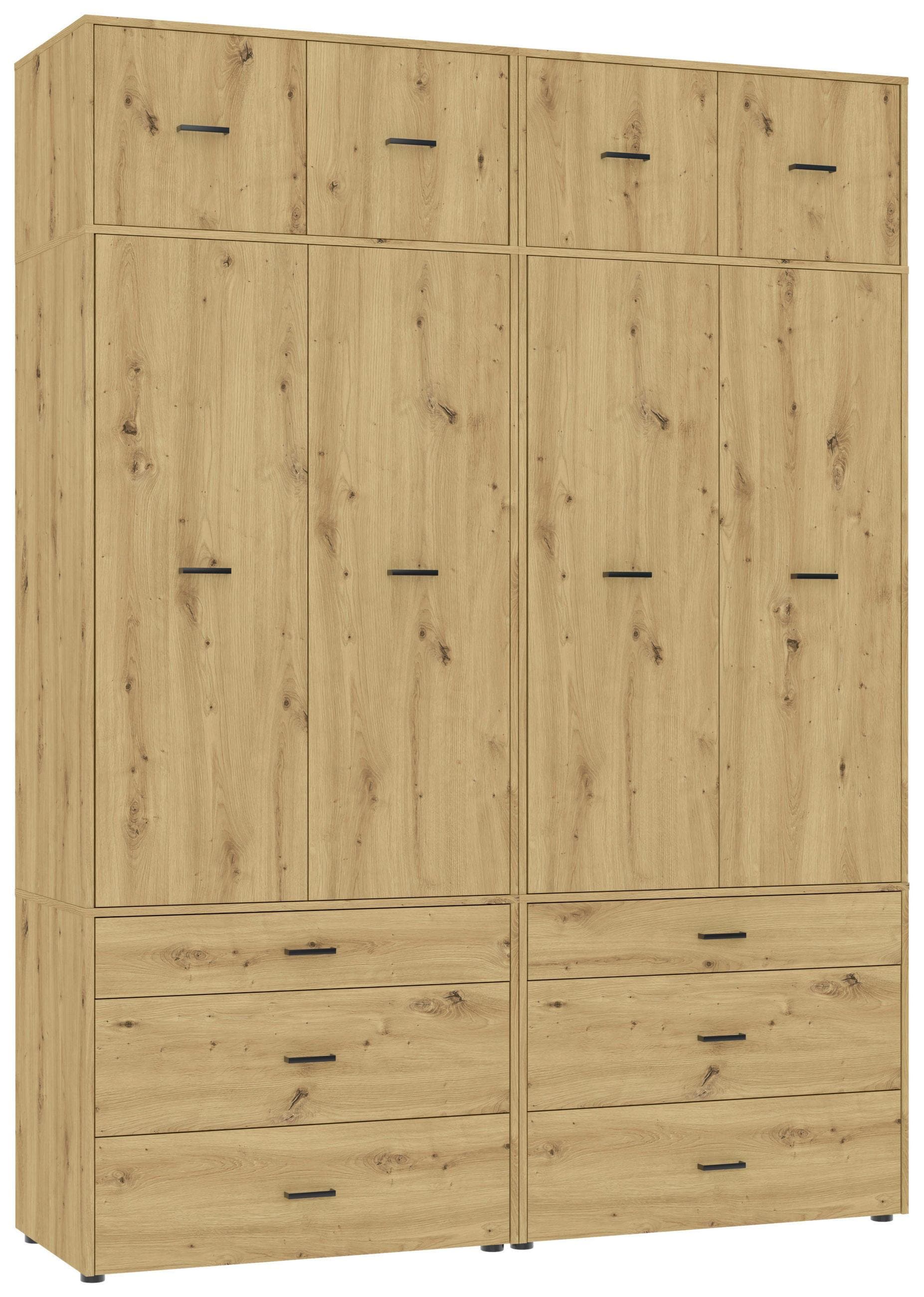 Kleiderschrank Kivo Eiche Artisan Mömax DE