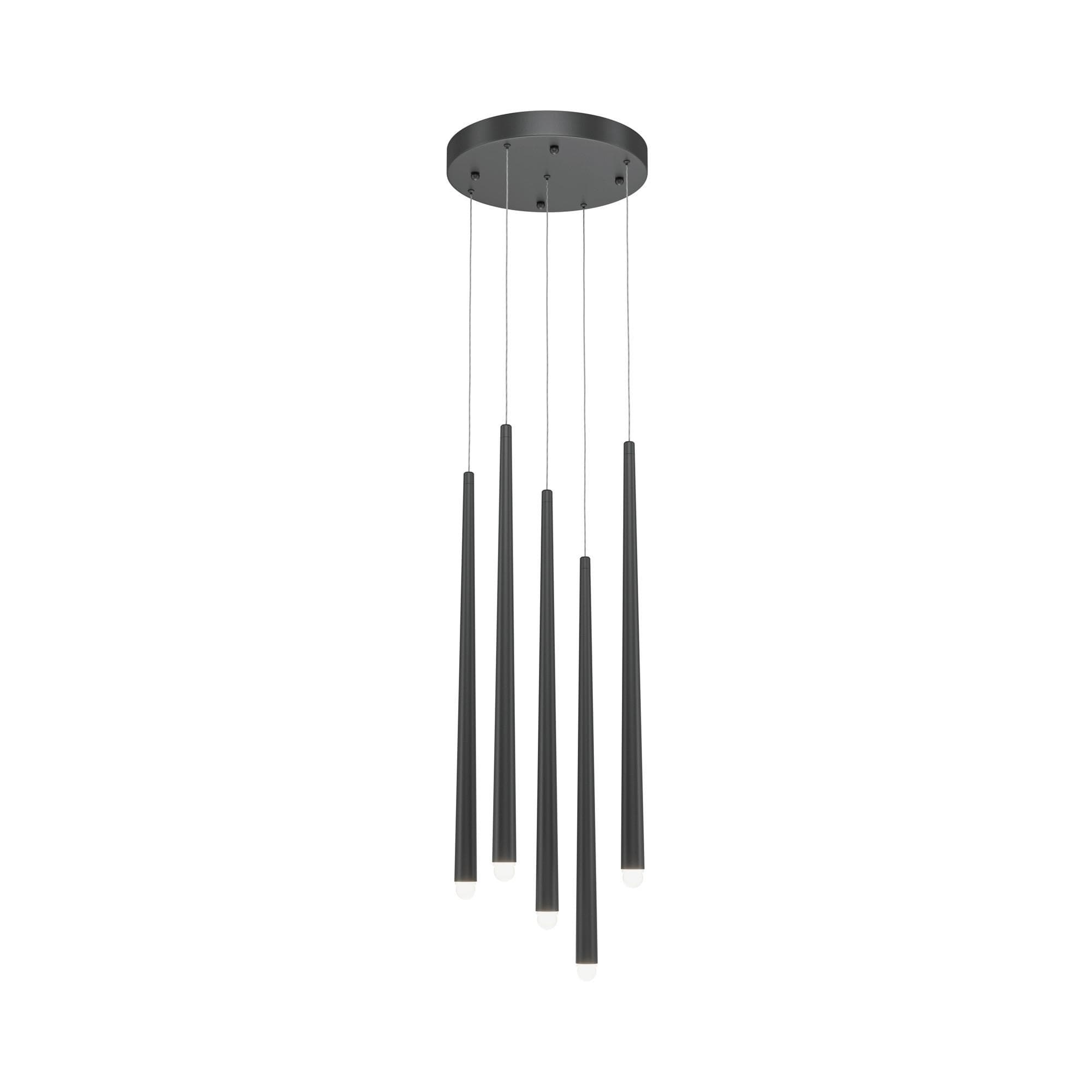 Maytoni Cascade LED-Hängeleuchte Schwarz 5-flammig