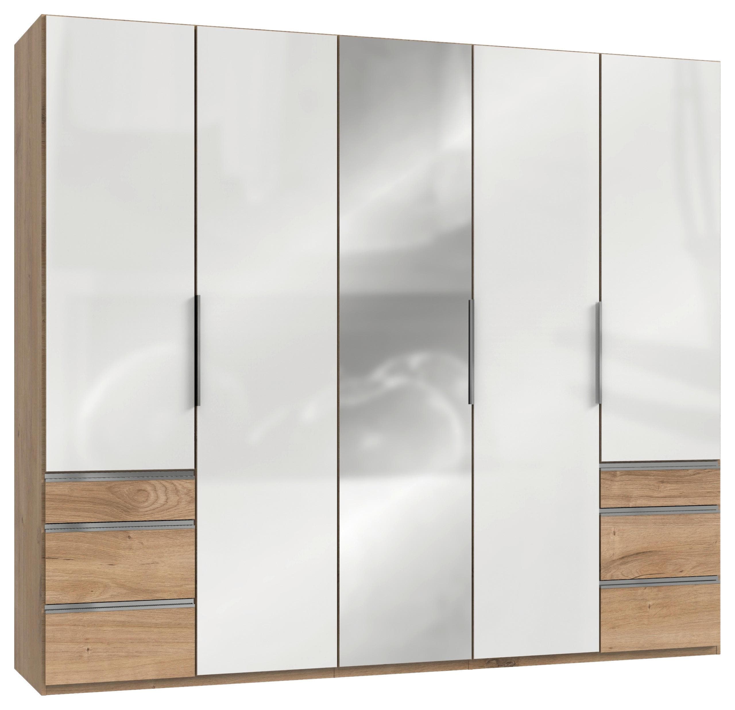 Drehtürenschrank Level 36D Weiß/Eichenfarben Mömax DE
