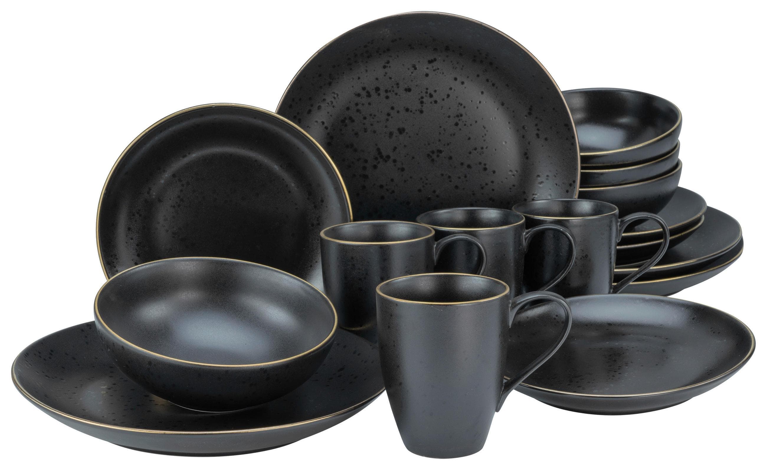 Creatable Kombiservice Industrial 16-teilig Schwarz